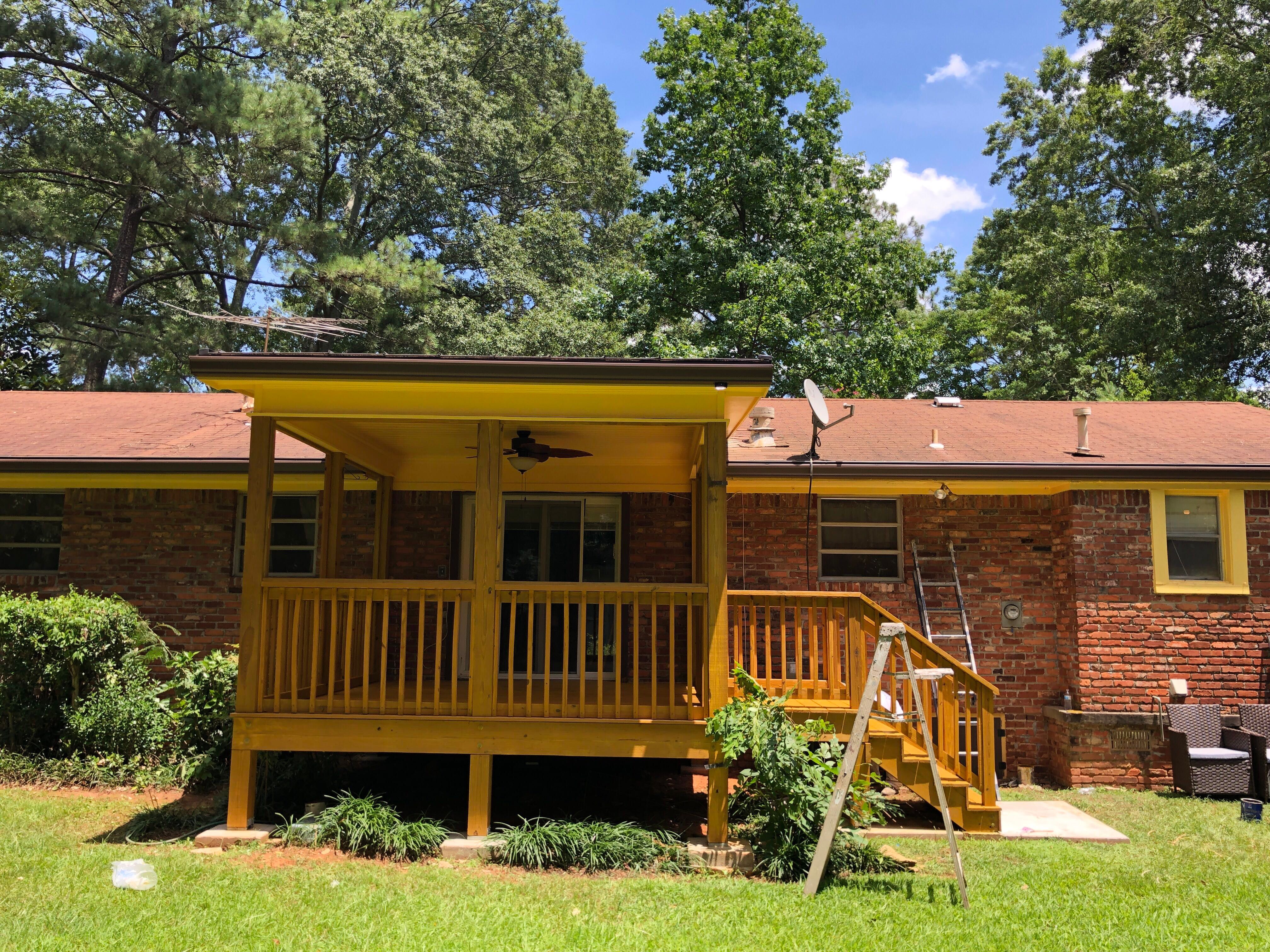 Screened-In Porch and Wooden Deck Construction in Decatur by Swift Home Renovations 