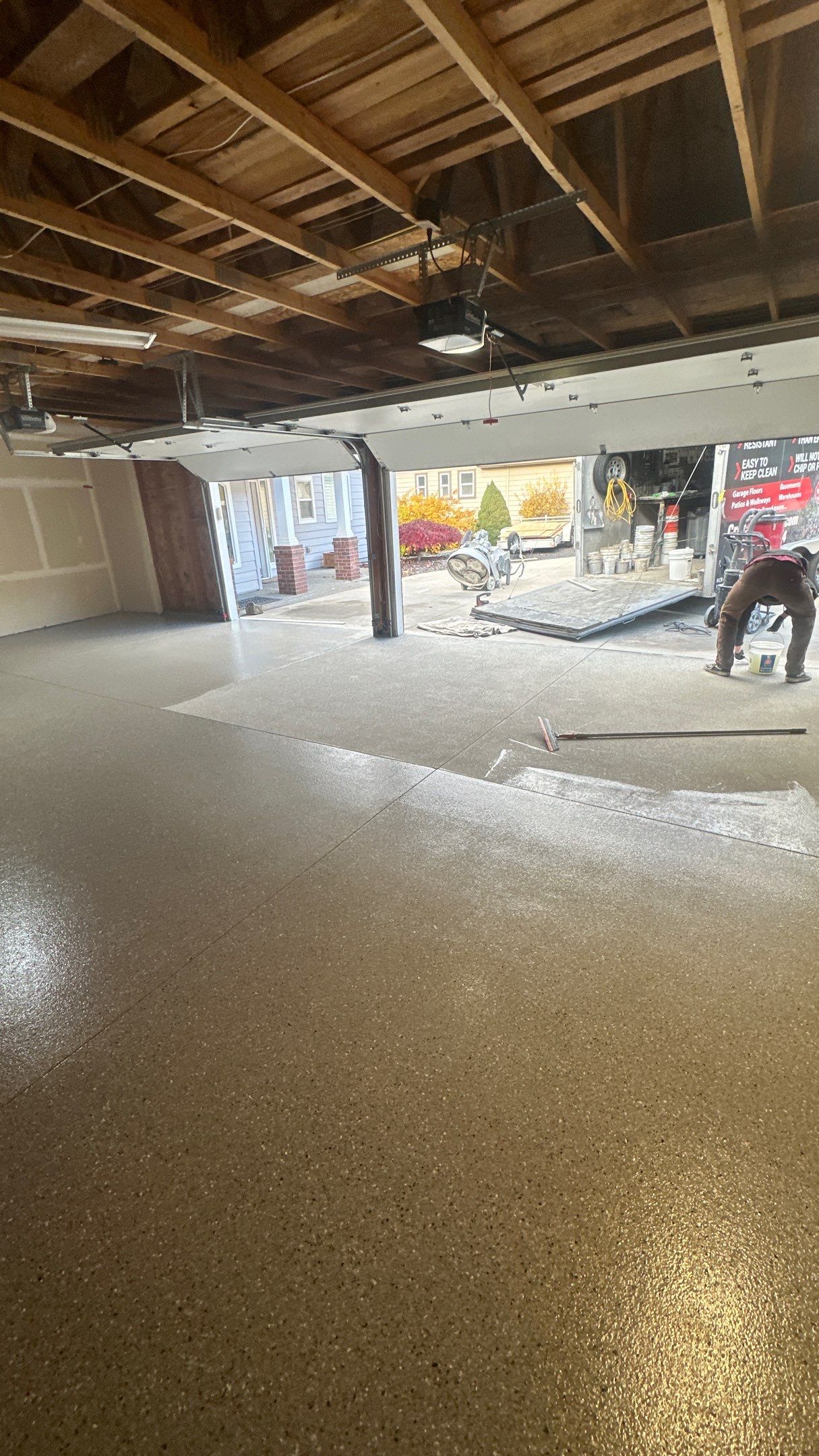 Garage Transformation using Shale Hybrid by Croc Coatings, LLC