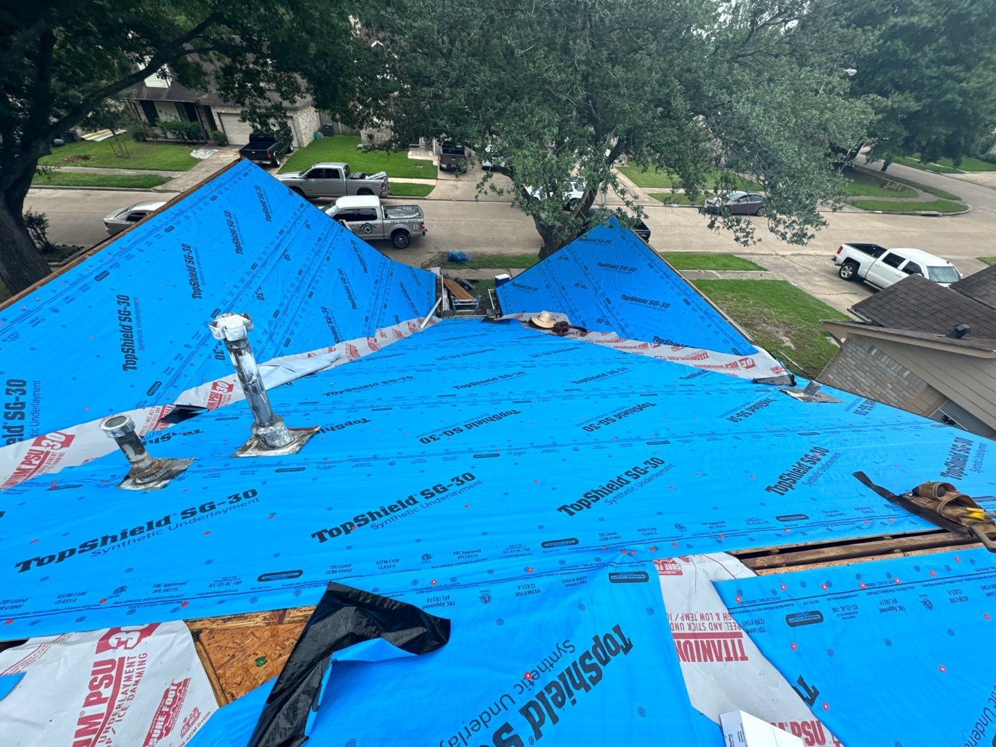 Residential Roofing Installation using Owens Corning by Core Four Roofing