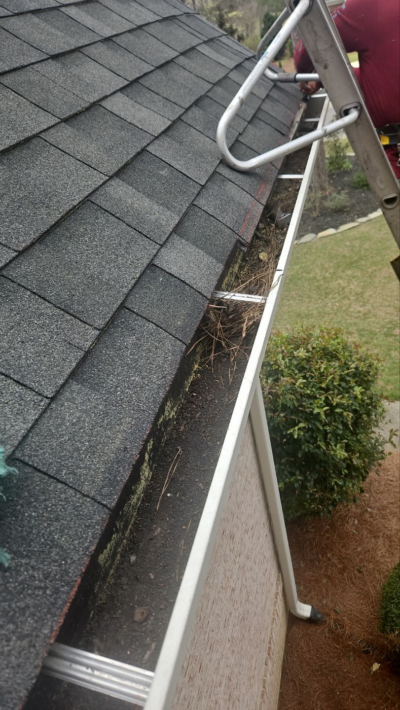 Roof Repair with PermaBoots, Gutter Installation, Cleaning, using 6" Seamless Gutters and Leaf Filter Guards by Indigo State Roofing
