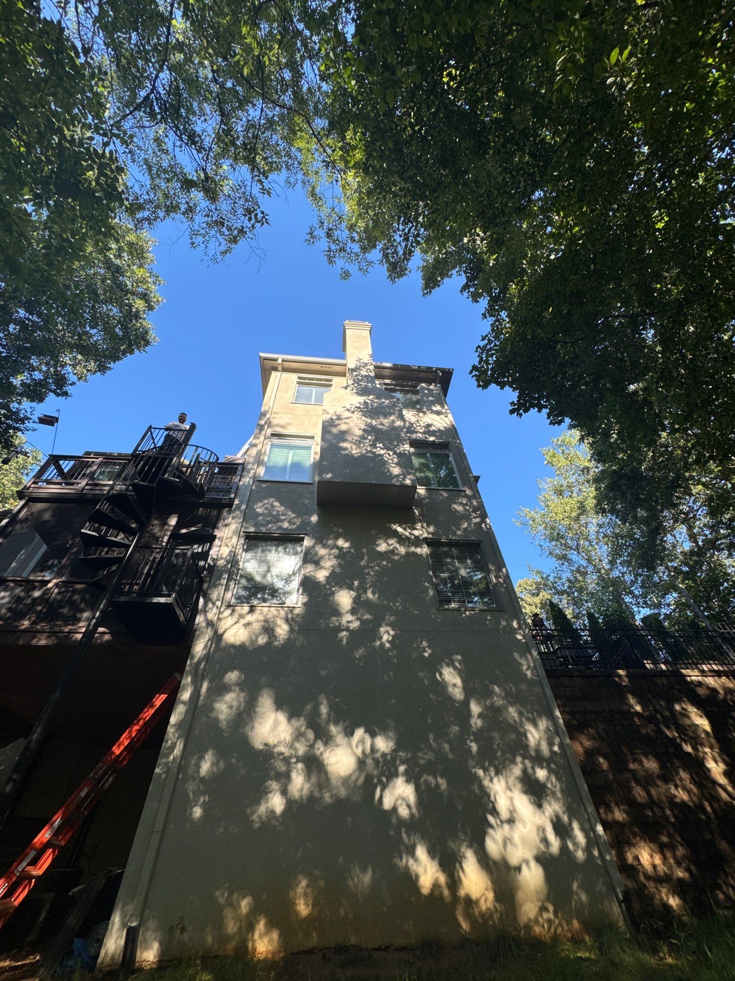 Full Exterior Stucco Painting and Restoration in Roswell Georgia by Swift Home Renovations