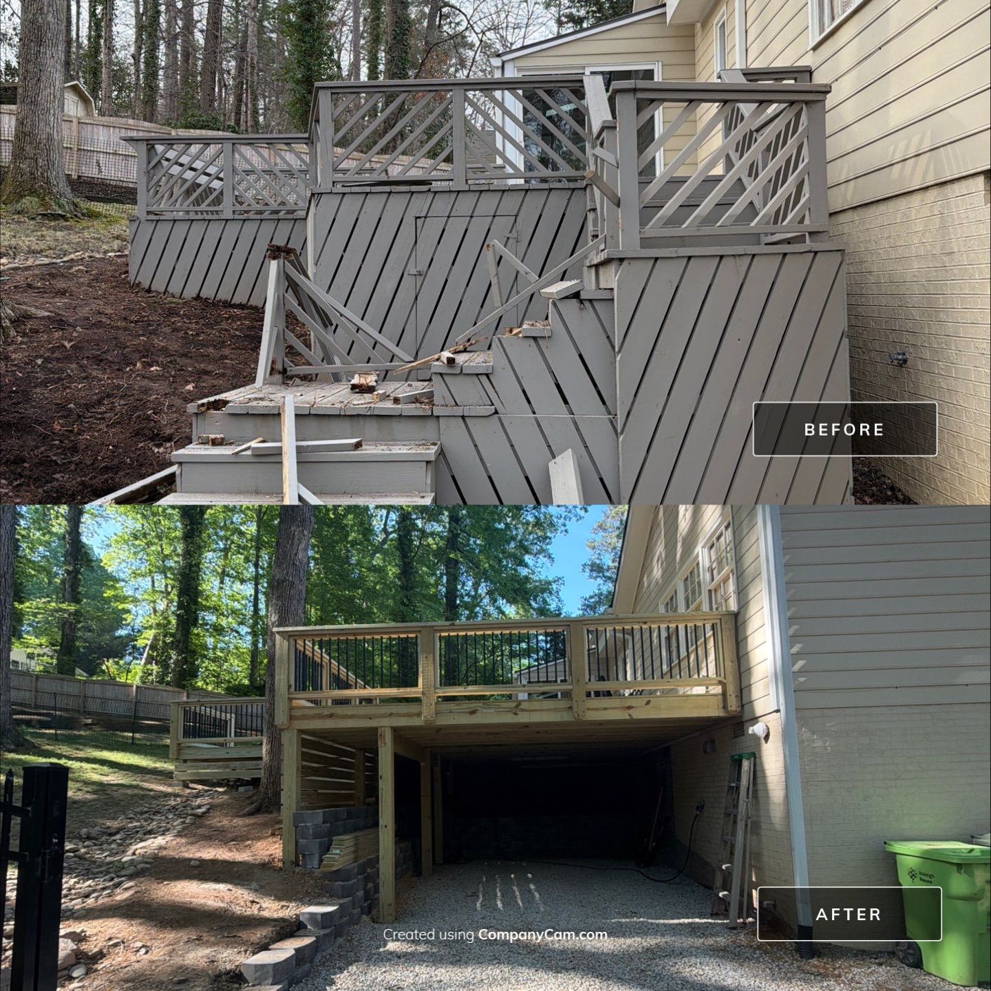New Deck Construction & Site Improvements by Billy Weatherspoon Contractor