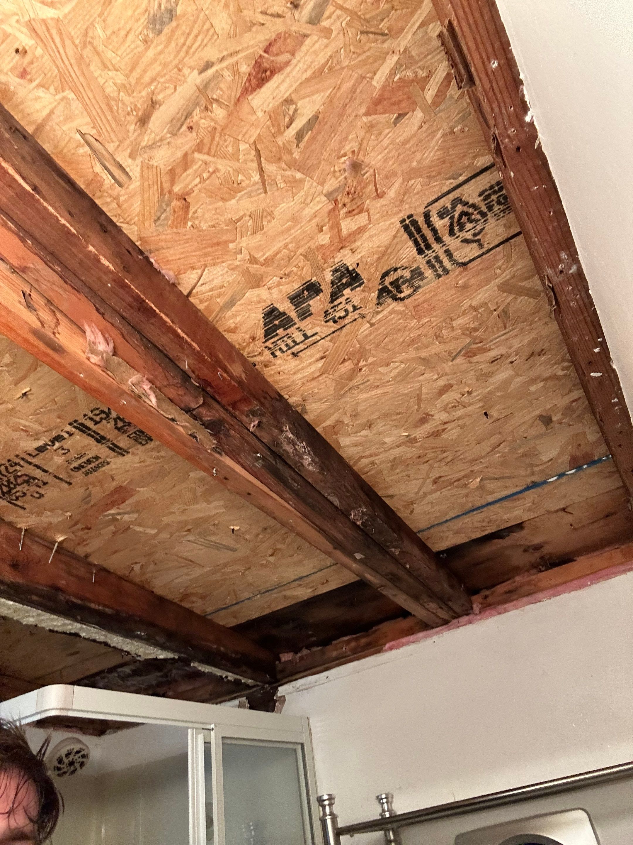 Bathroom Ceiling Replacement by BlueRed Restoration