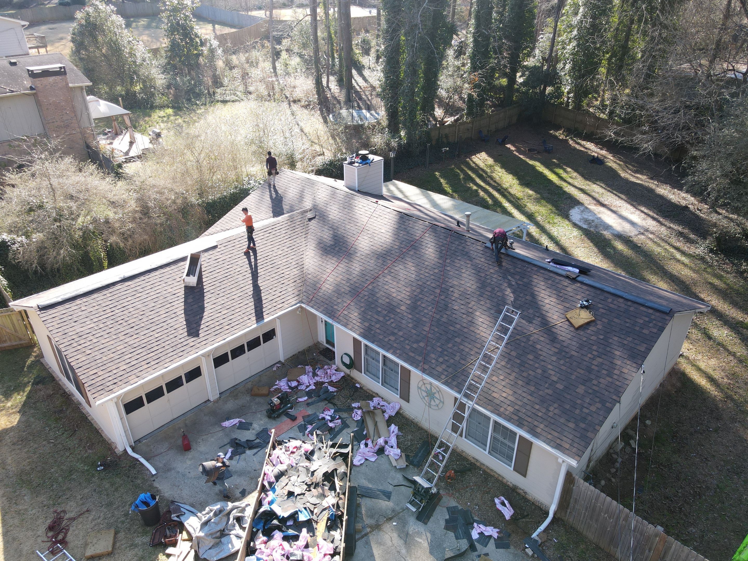 Residential Roofing Installation using Owens Corning by Inspector Roofing and Restoration