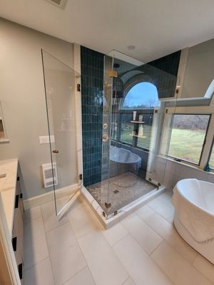 Frameless Shower Enclosure