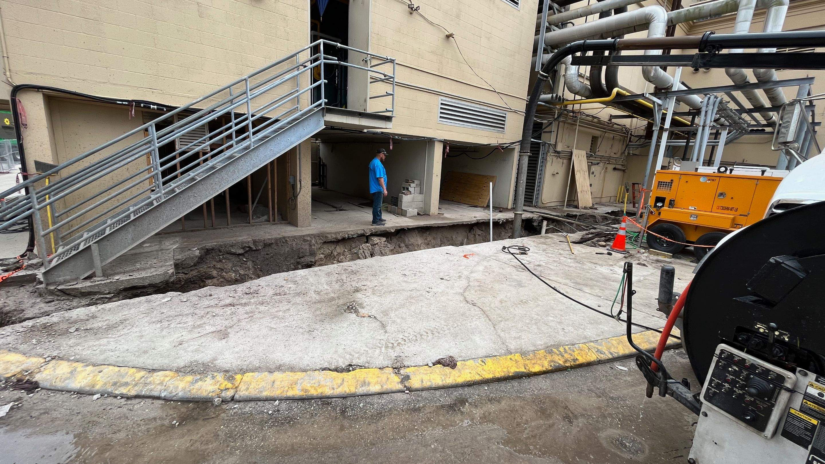 Ritz-Carlton NW Service Area Daylighting by Don Mar, Inc. Storm Water Solutions