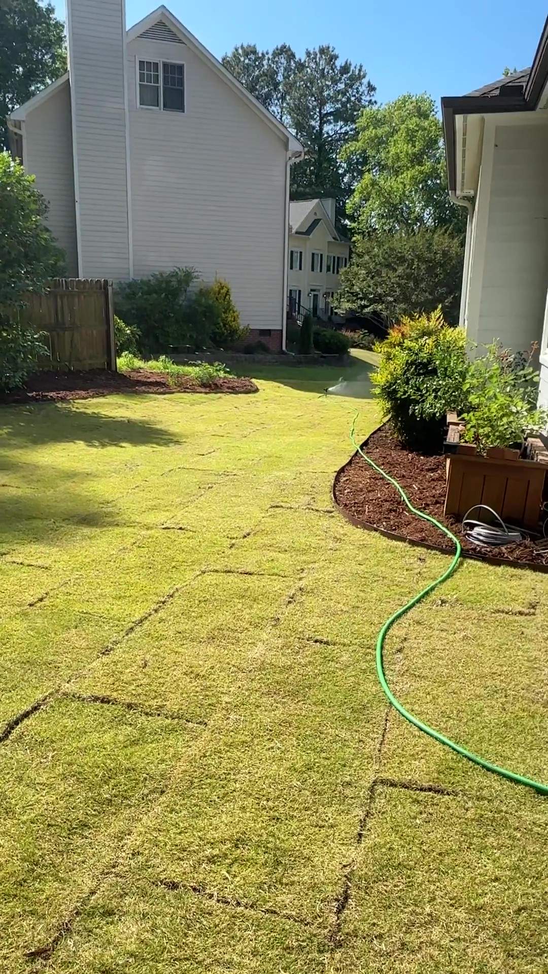 Sod installation and hardscaping in Cary by Martinez Brother’s Nc Landscaping Inc