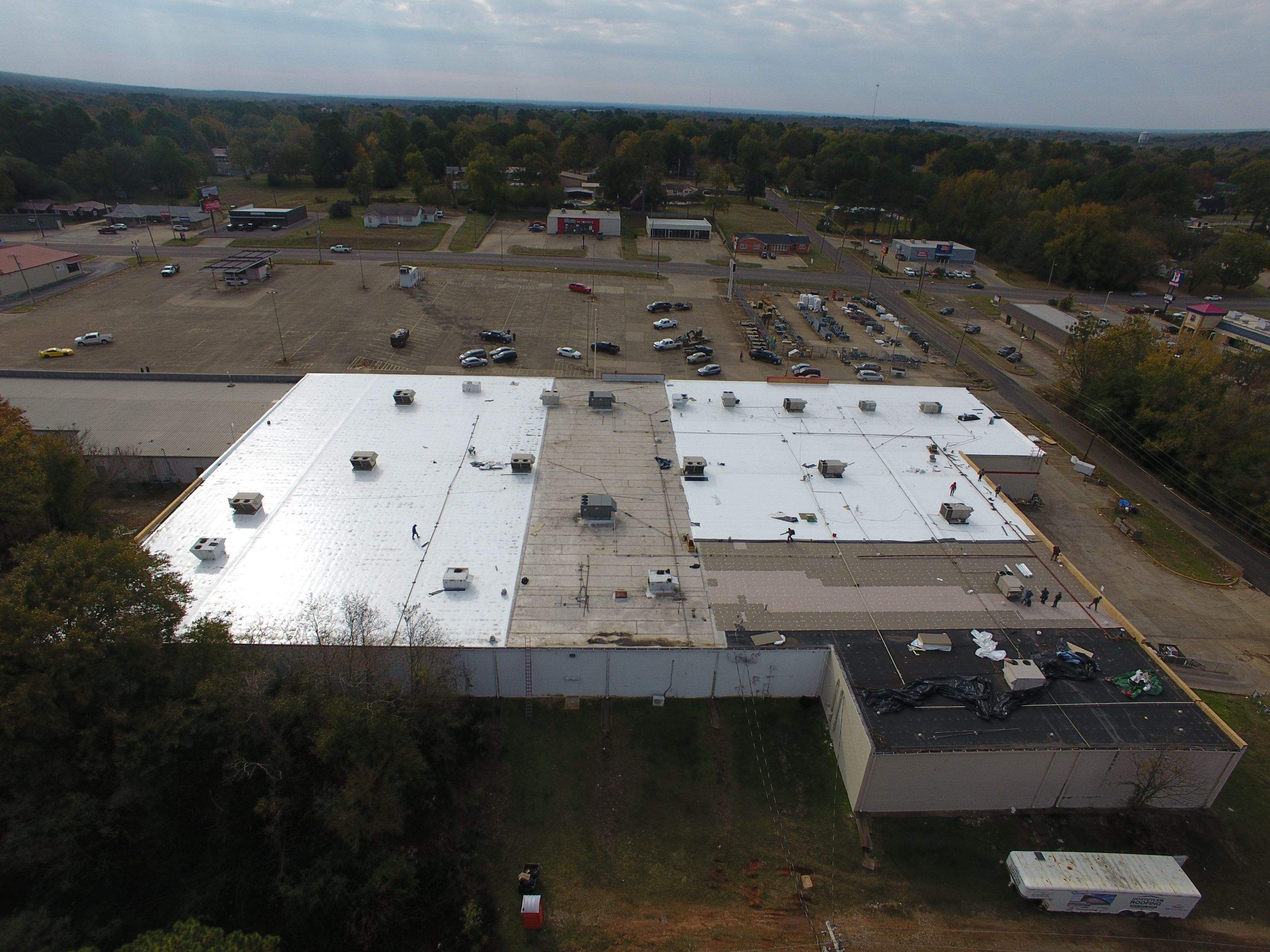 VA Clinic/Tractor Supply in Idabel, Oklahoma by Hostetler Roofing