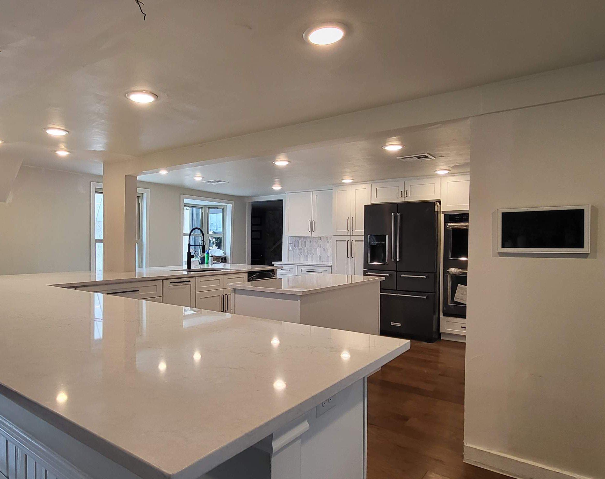 Boerne Kitchen Remodel with Quartz Countertops and White Shaker Cabinets by Legacy Bath and Kitchen