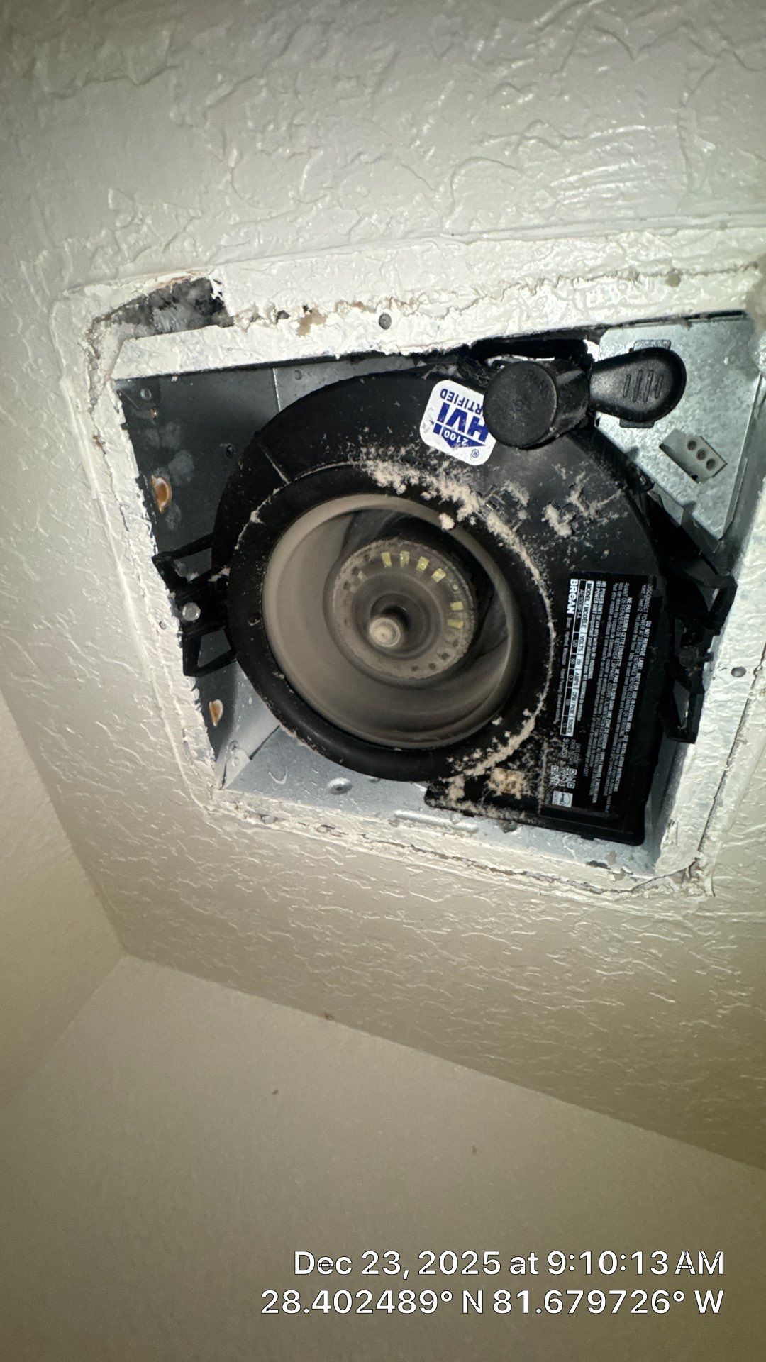 Air Duct Dryer Vent Exhaust Fan Cleaning in Clermont by Hygienic Air, Inc
