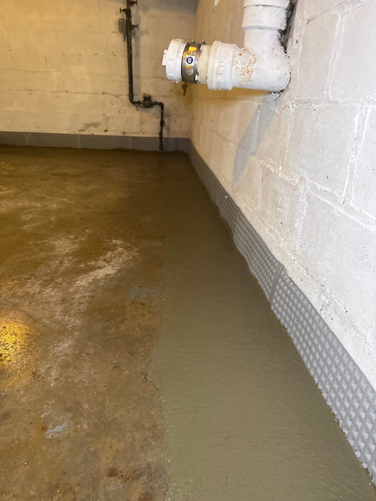 Concrete Floor Replacement and Interior French Drain Project in Morris Plains, New Jersey by Pure Service Pro, LLC 