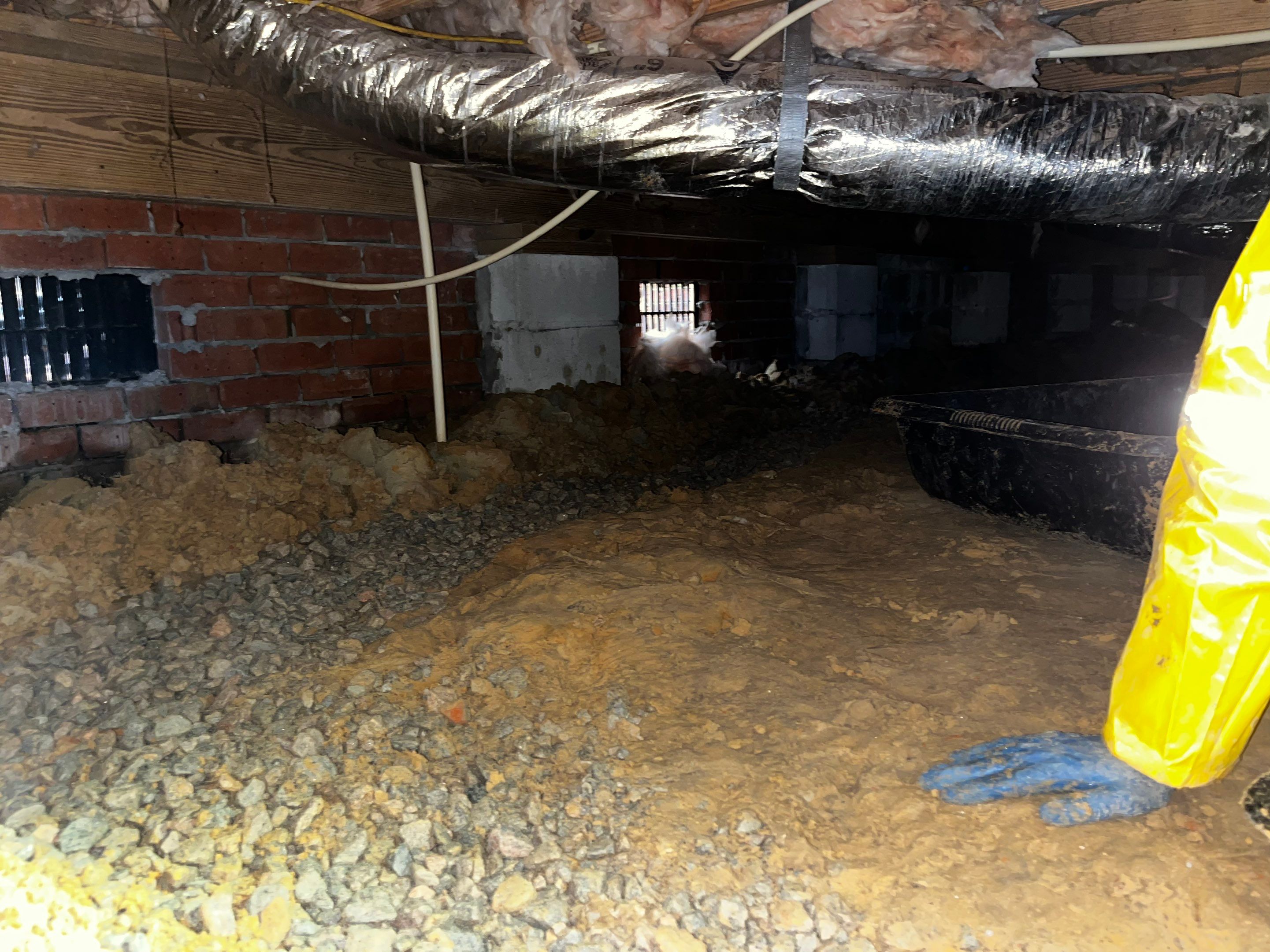 Impact Choice Encapsulation with French Drain and Crawlspace Doors by Impact Crawlspace