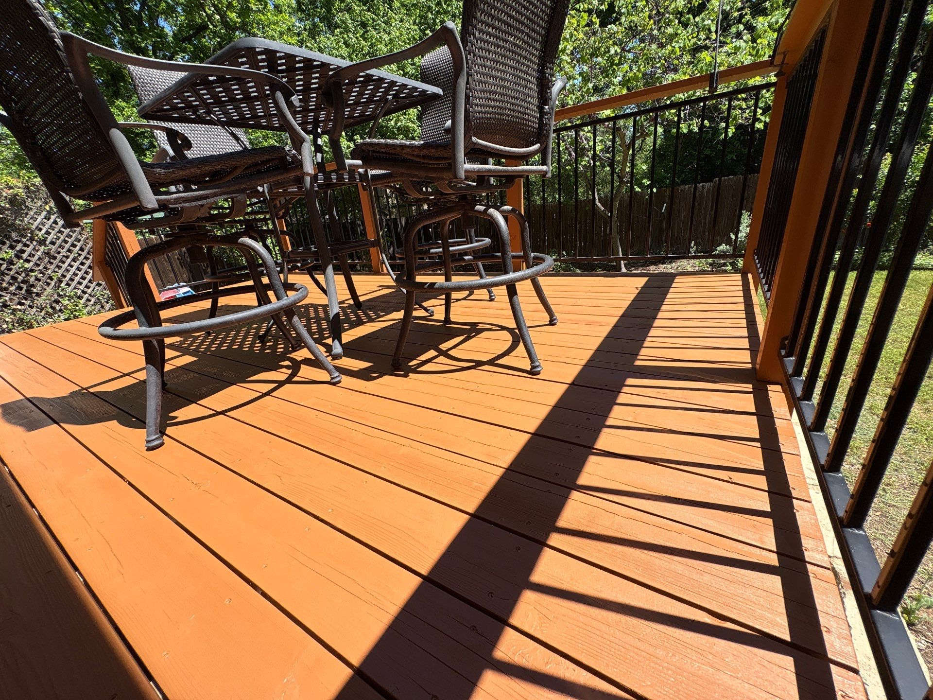 Back Deck Repainting Project in Austin, TX by Kstylez Roofing & Construction