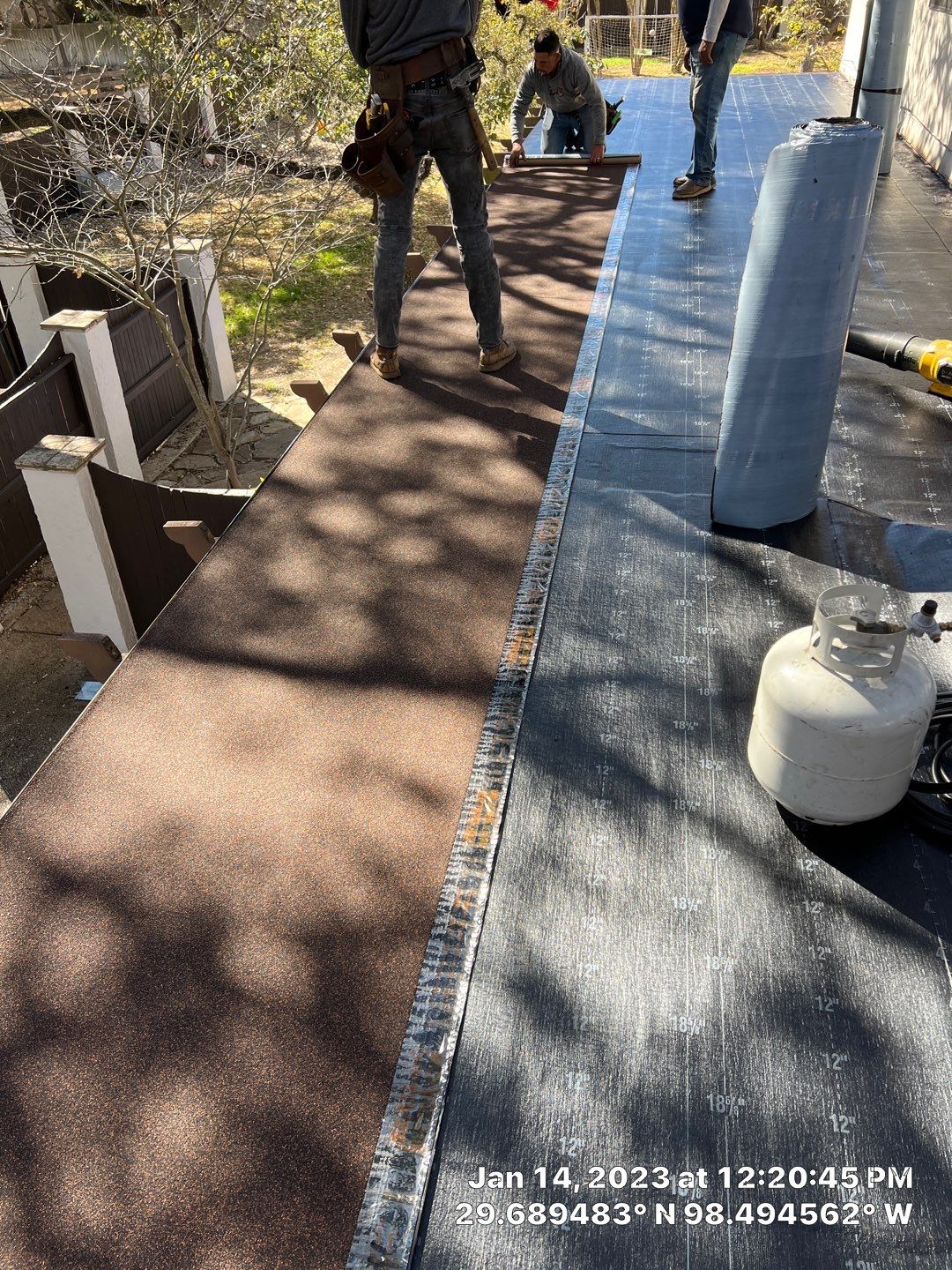 Residential Flat Roof Replacement using Mulehide Modified Bitumen Roofing by Premier Roofing and Contracting