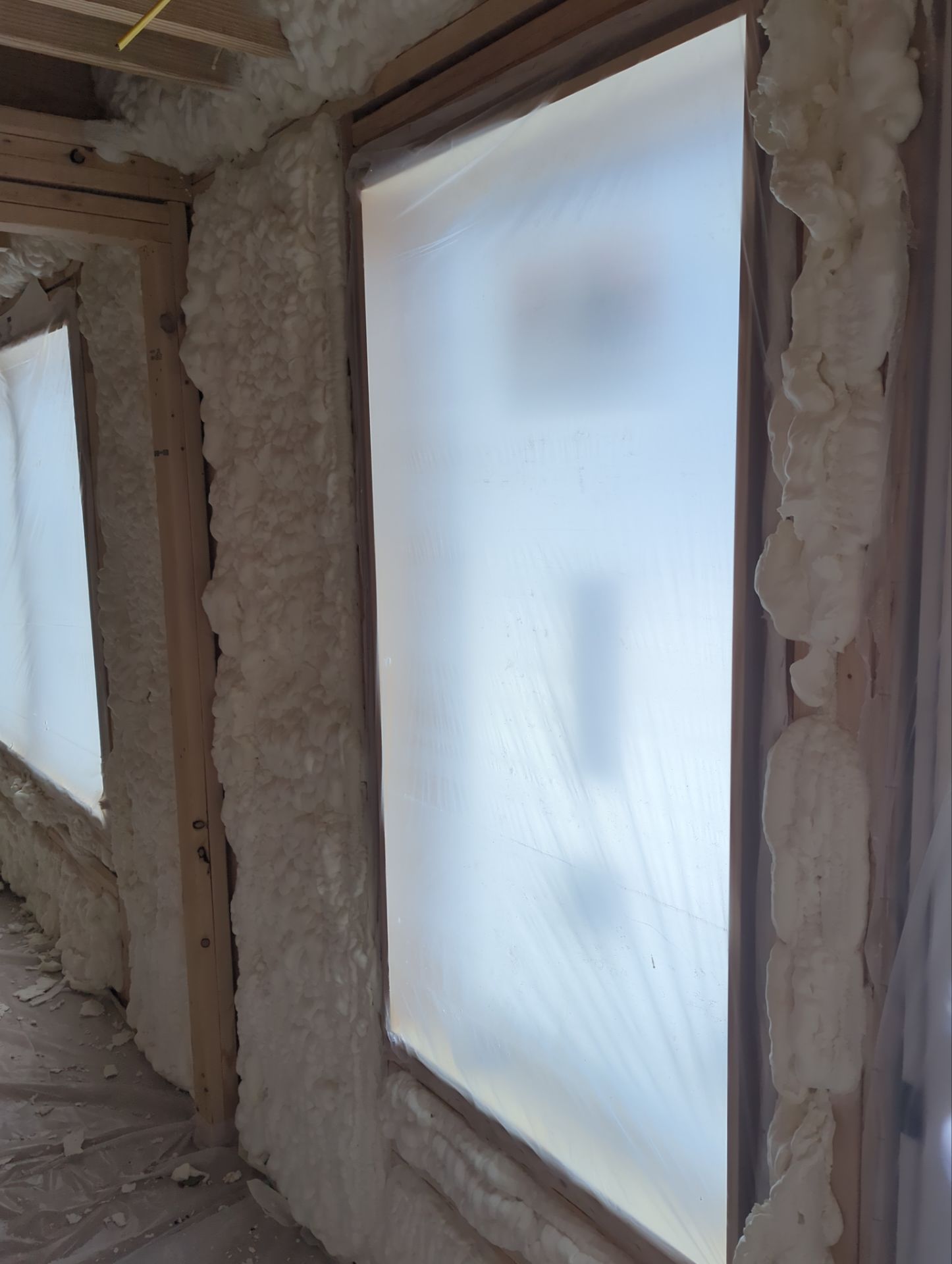 Basement Exterior Walls using Closed Cell Spray Foam by NYS Foam & Energy