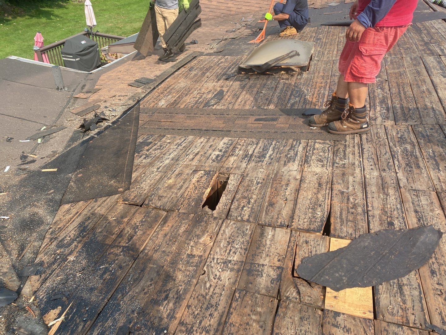 Residential Roofing Installation using Owens Corning Duration Brownwood by A Plus Exterior