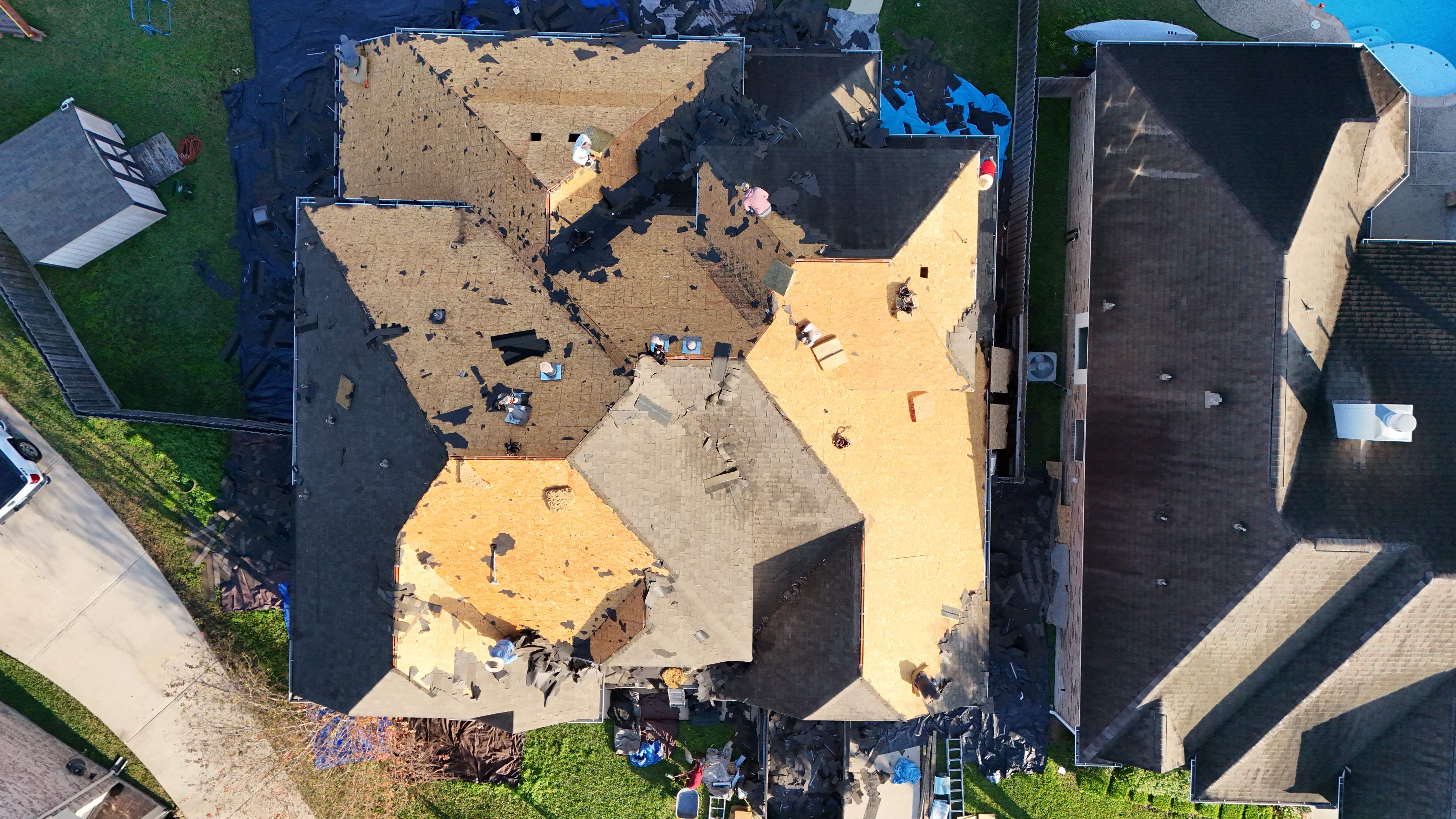 Full Restoration: Re-Deck, Impact-Resistant Roof, Fence & Interior — Spring, TX by PL Roofing & SB Roofing, LLC.