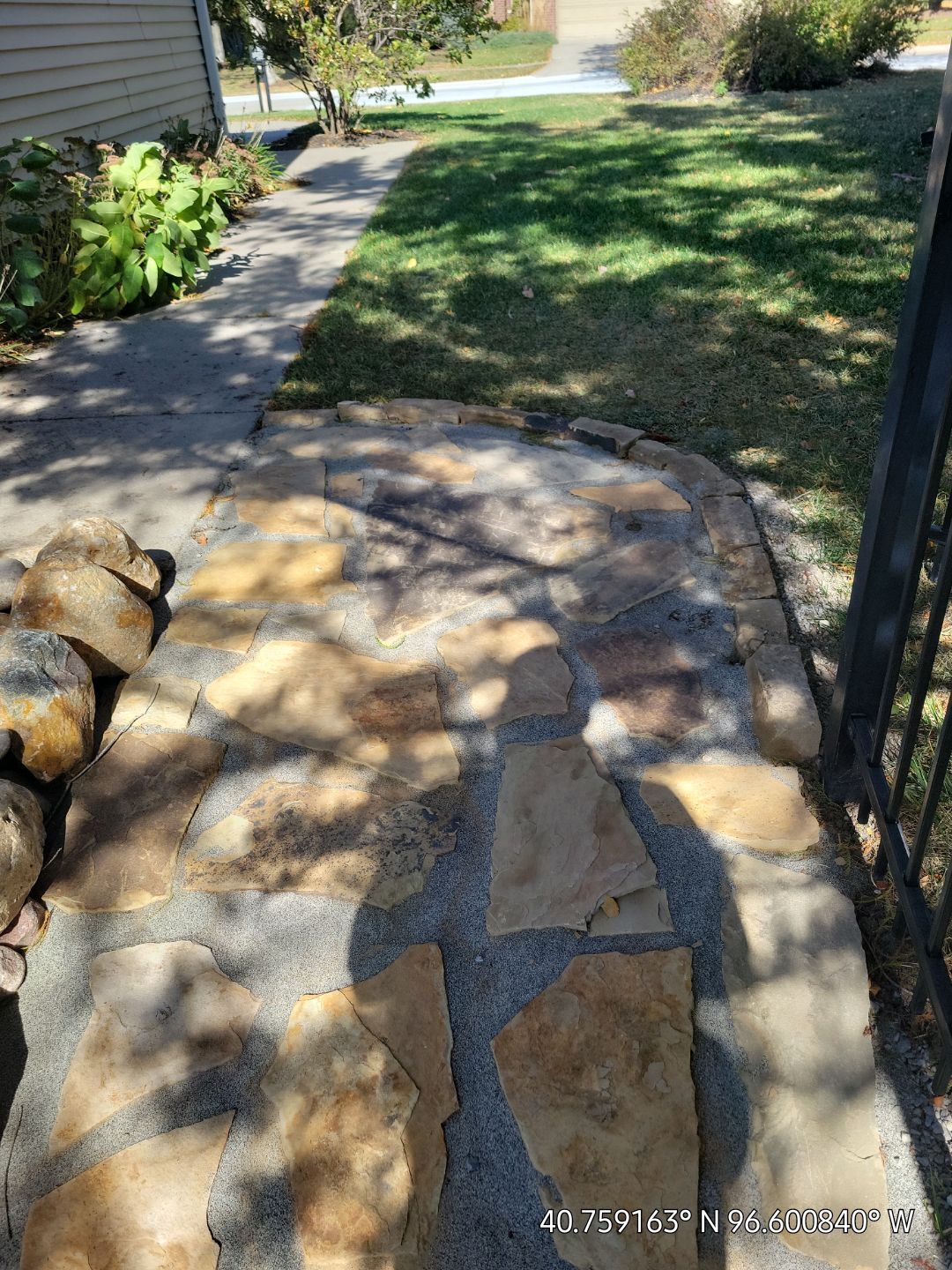 Updated Stone Stepper Path by New Horizon Landscapes
