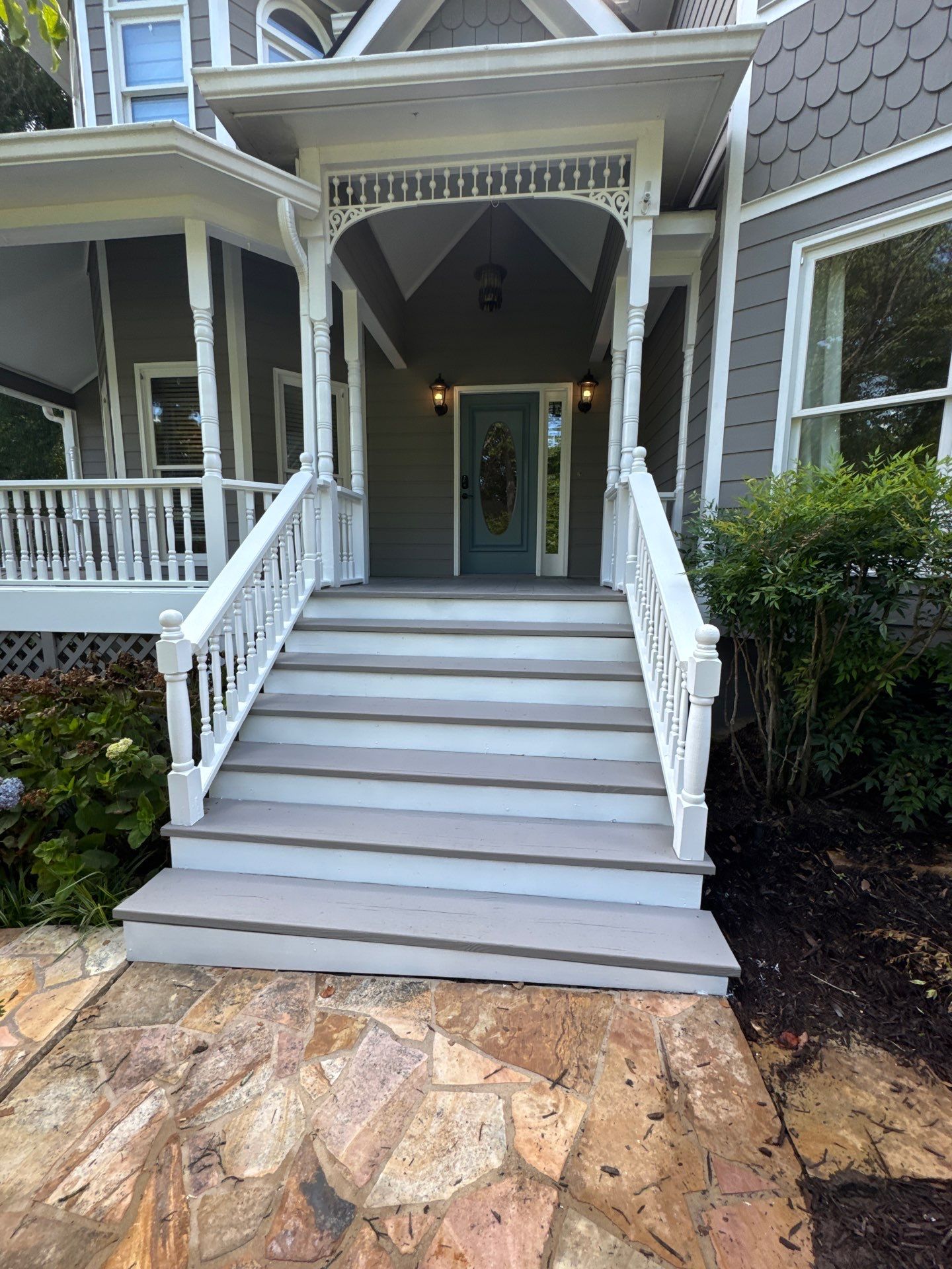 Deck Refinishing and Exterior Painting Project in Roswell, Georgia by Swift Home Renovations