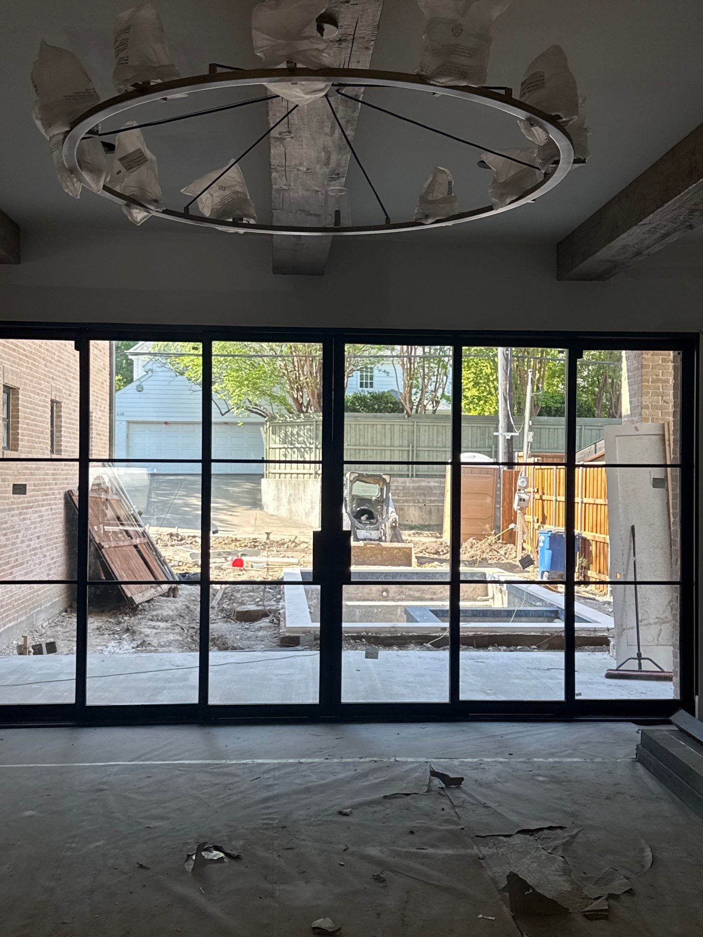 Custom 6-Panel Bi-Parting Sliding Pocket Door Installation in Dallas by Solara Custom Living
