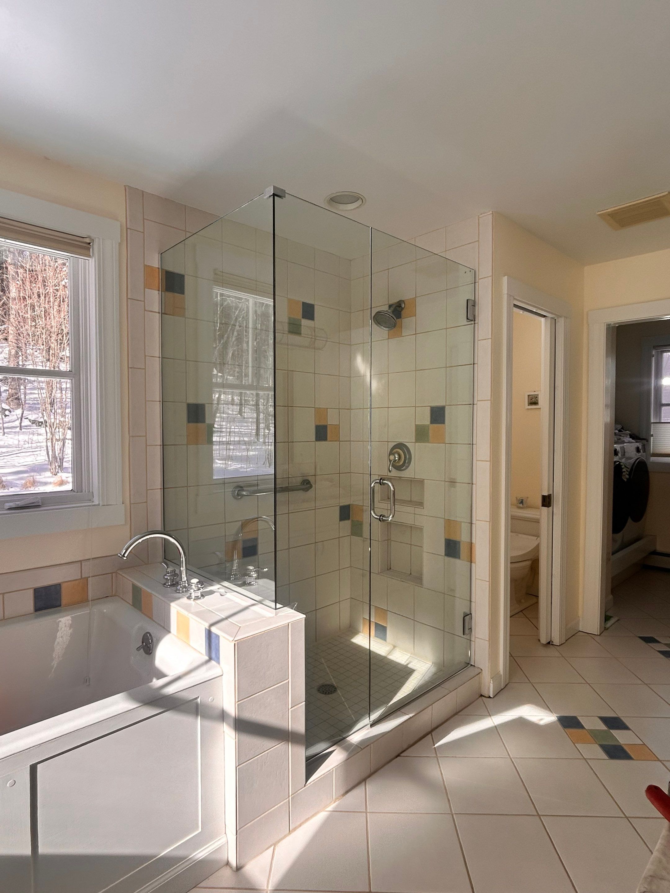 Replacement Frameless Shower Enclosure by Cheshire Glass Company
