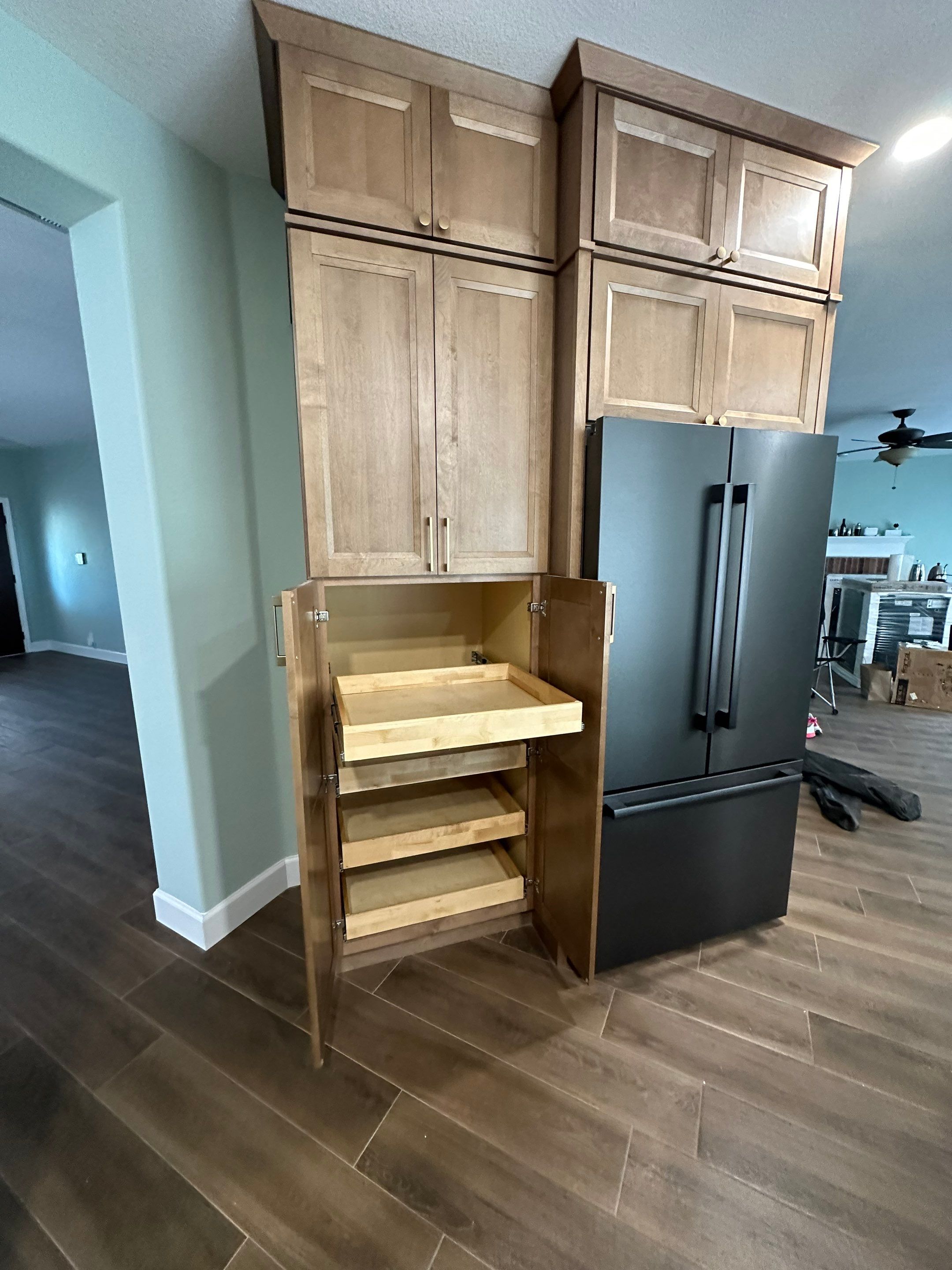 Longs Creek Kitchen Remodel | Warm Wood Cabinets & Custom Storage by Legacy Bath and Kitchen