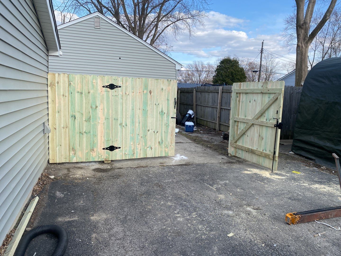 wood fence by Kraz Construction