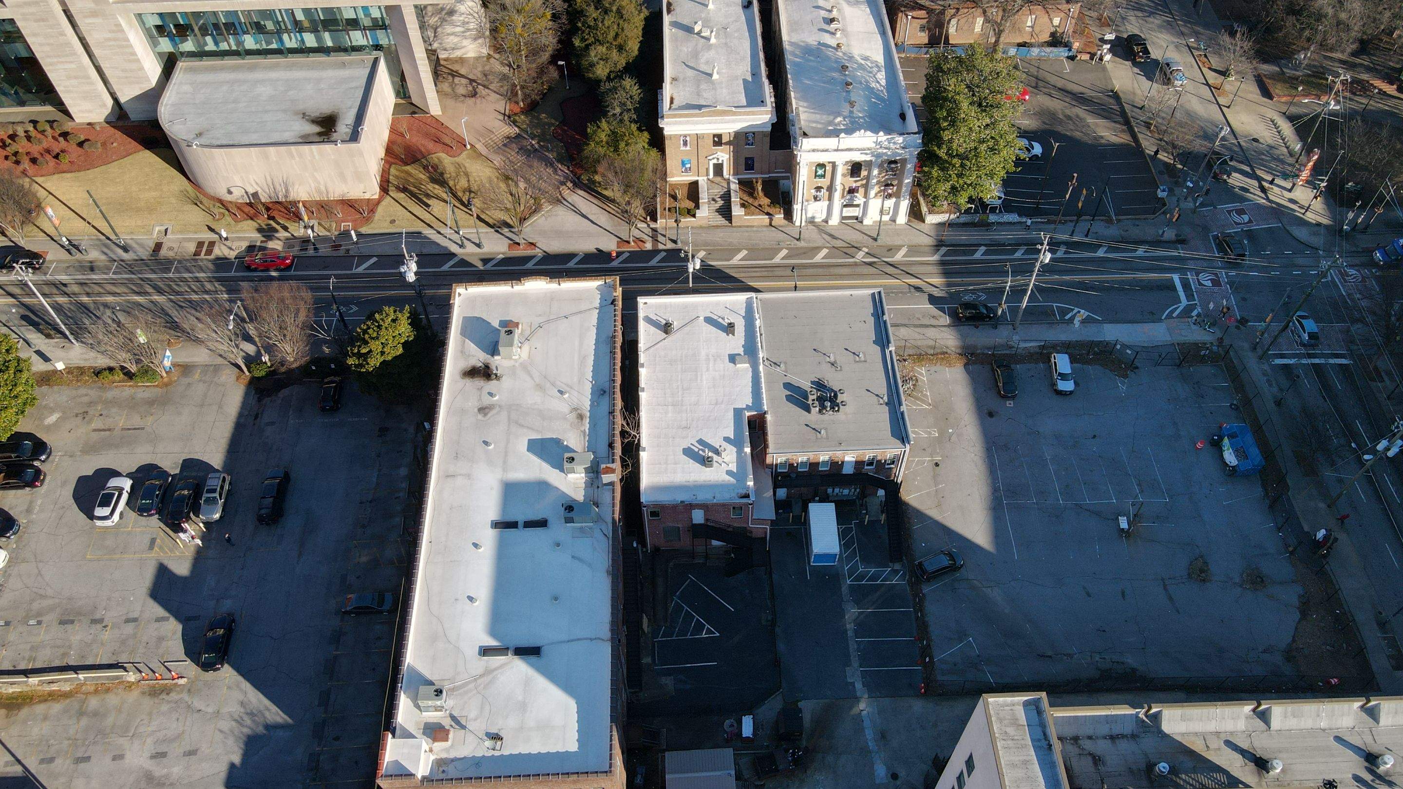 Commercial Roofing Coating using Everest Silicone Coating by Georgia Roof Advisors