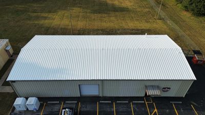 Commercial Roofing Install - Metal Coatings Restoration System - Color White