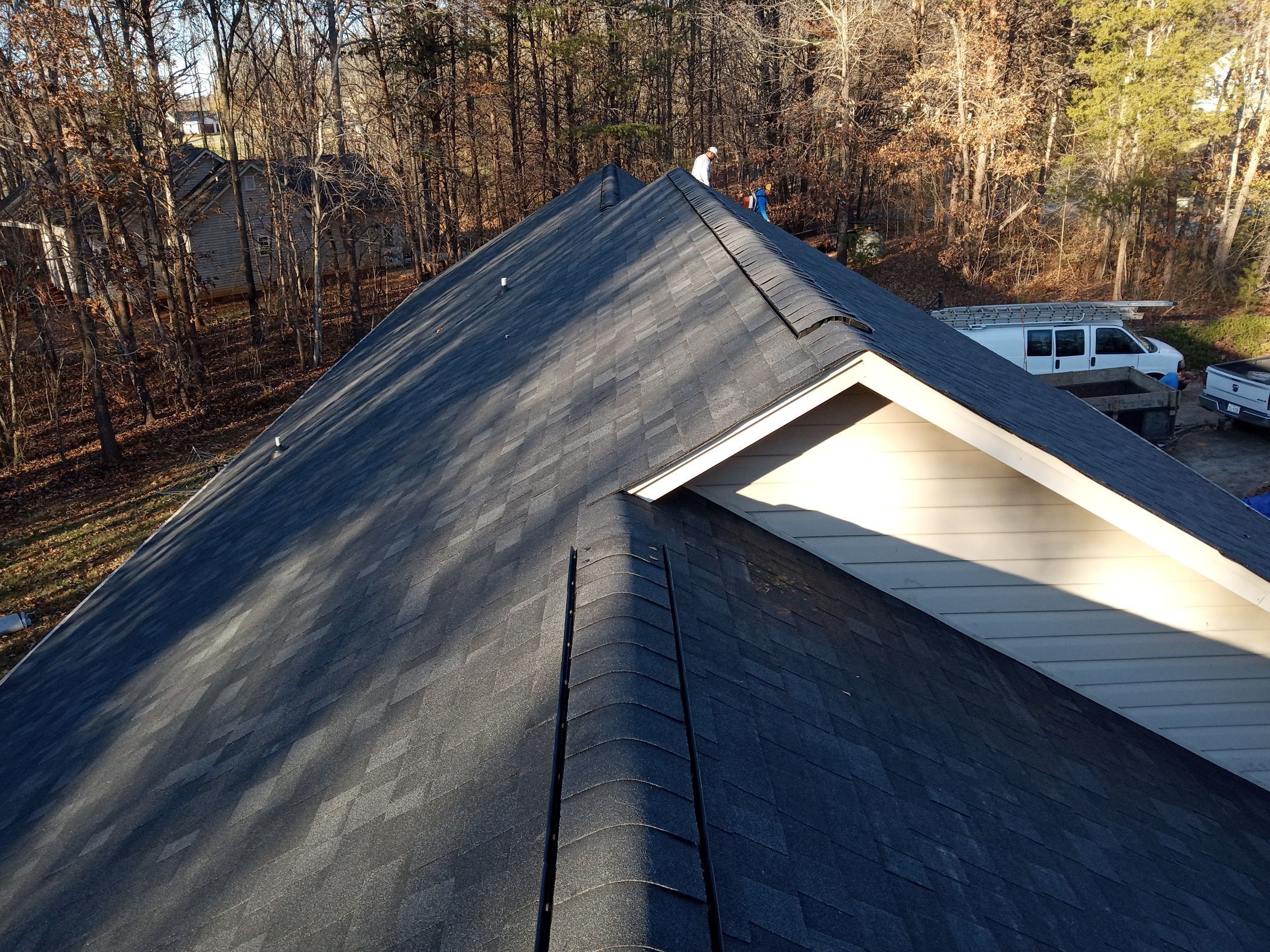 Residential Roofing Installation using Architectural shingles by BROCK BUILDERS 