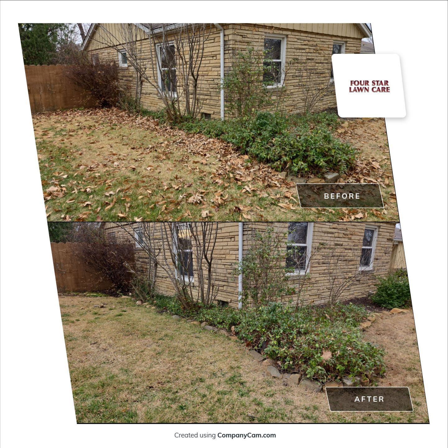 Project in Wichita by Four Star Lawn Care
