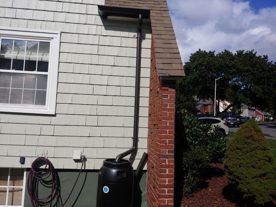 Gutter Installation using Half Round Aluminum Gutter in Medford, MA by Gutter Pro Enterprises