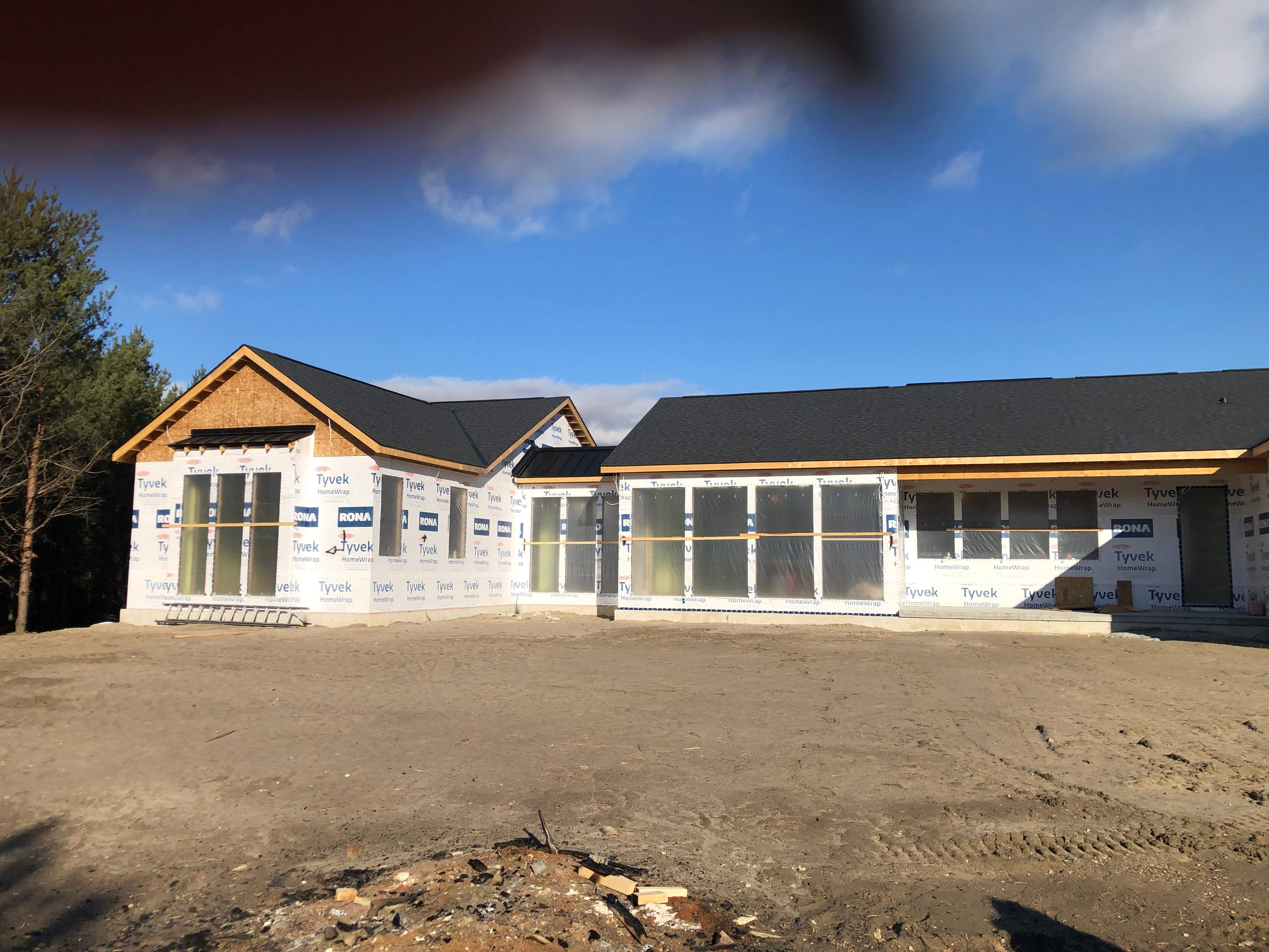 New Home Construction using 16" Standing Seam Panels, & Shingles  by Jay Carter Roofing & Sheet Metal