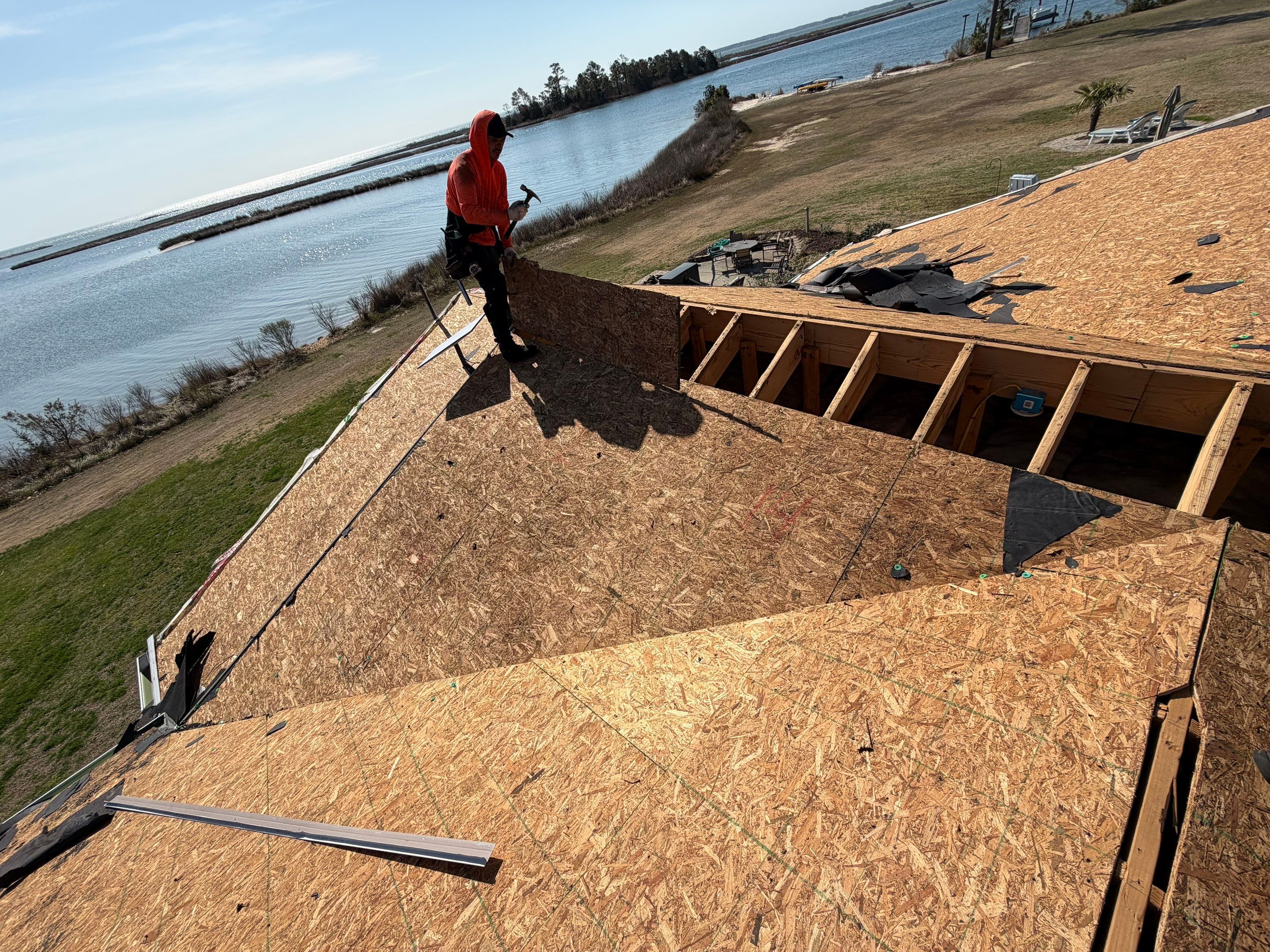 Roof Replacement in White Stone by Cade Construction