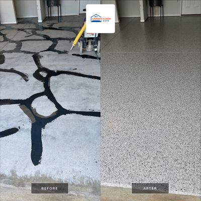 Garage Floor Coating using Coyote