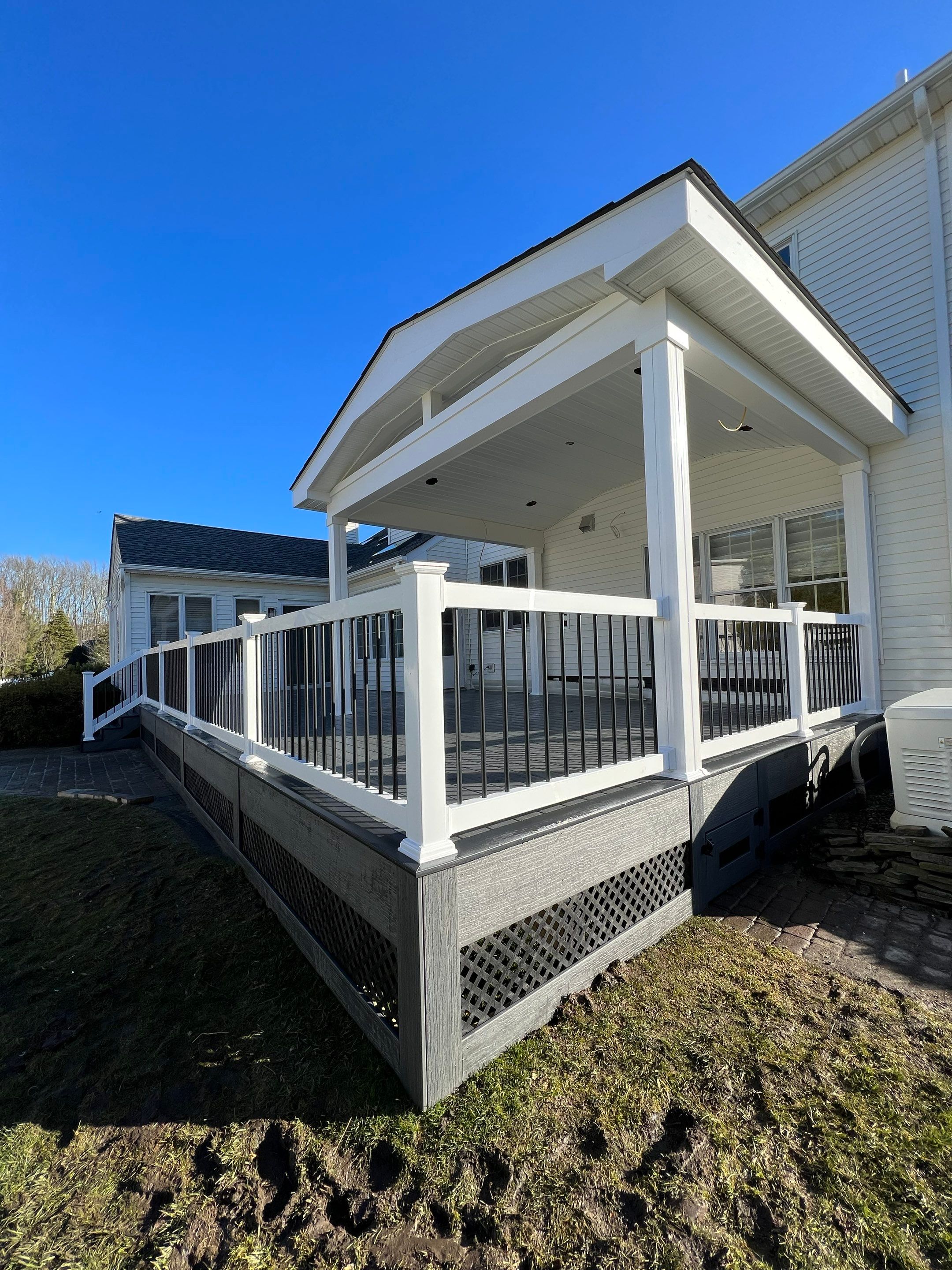 New deck With Porch  by deck guardian