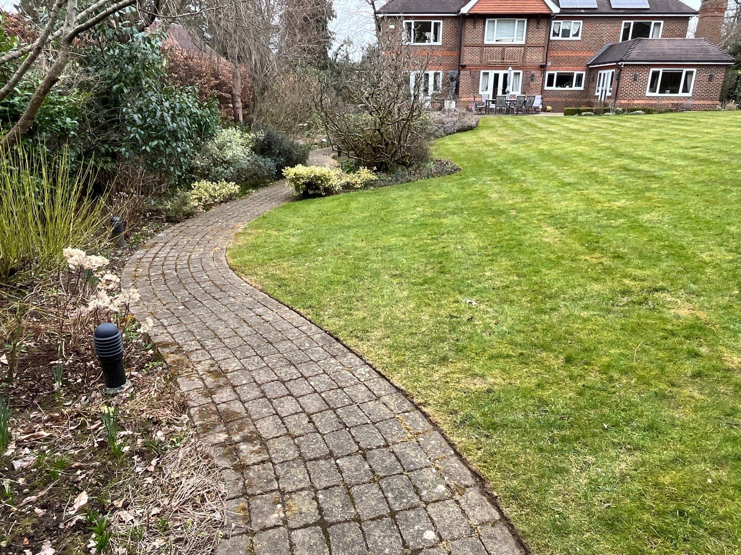 Patio Clean using 18inch Whirlaway FSC by Ges Exterior Cleaning ltd