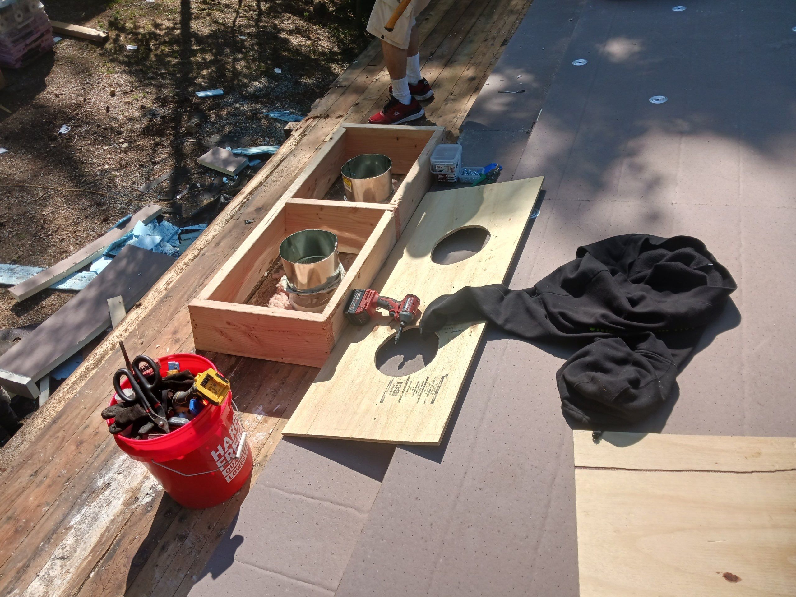 Warm Roof Install On a Deck Home by Tall pine roofing