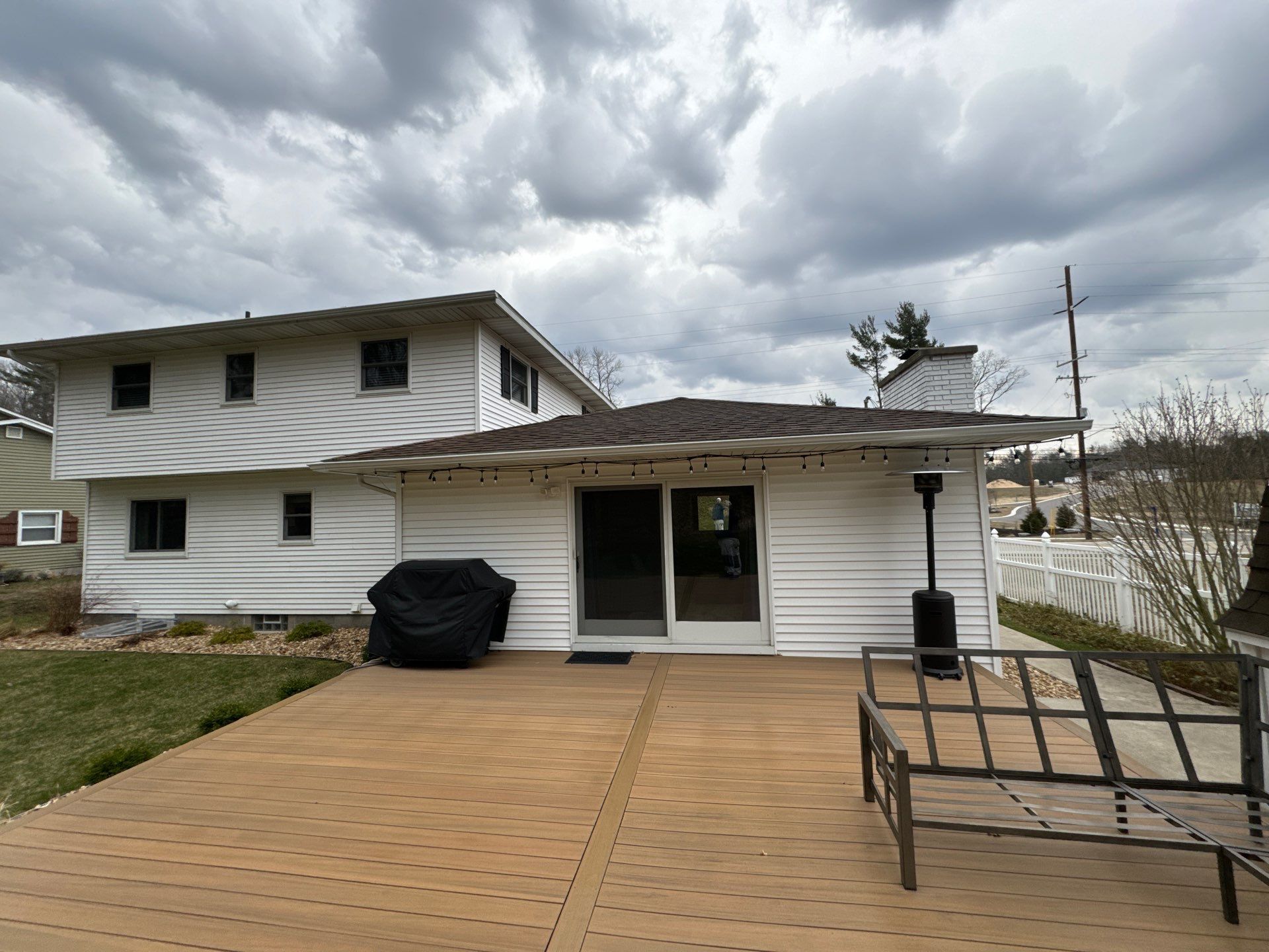 Garage and patio epoxy floor by Gordon Painting