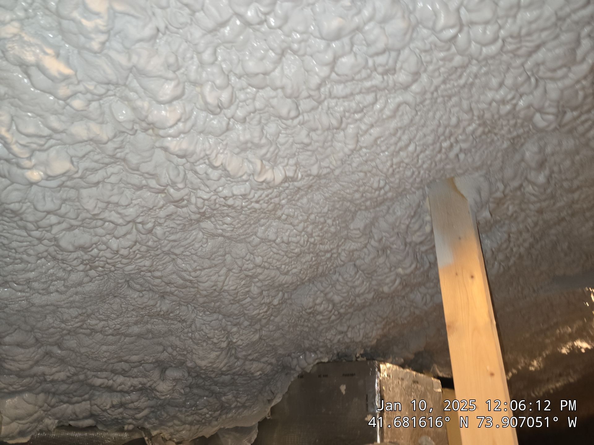 Attic Insulation using open cell spray foam by NYS Foam & Energy