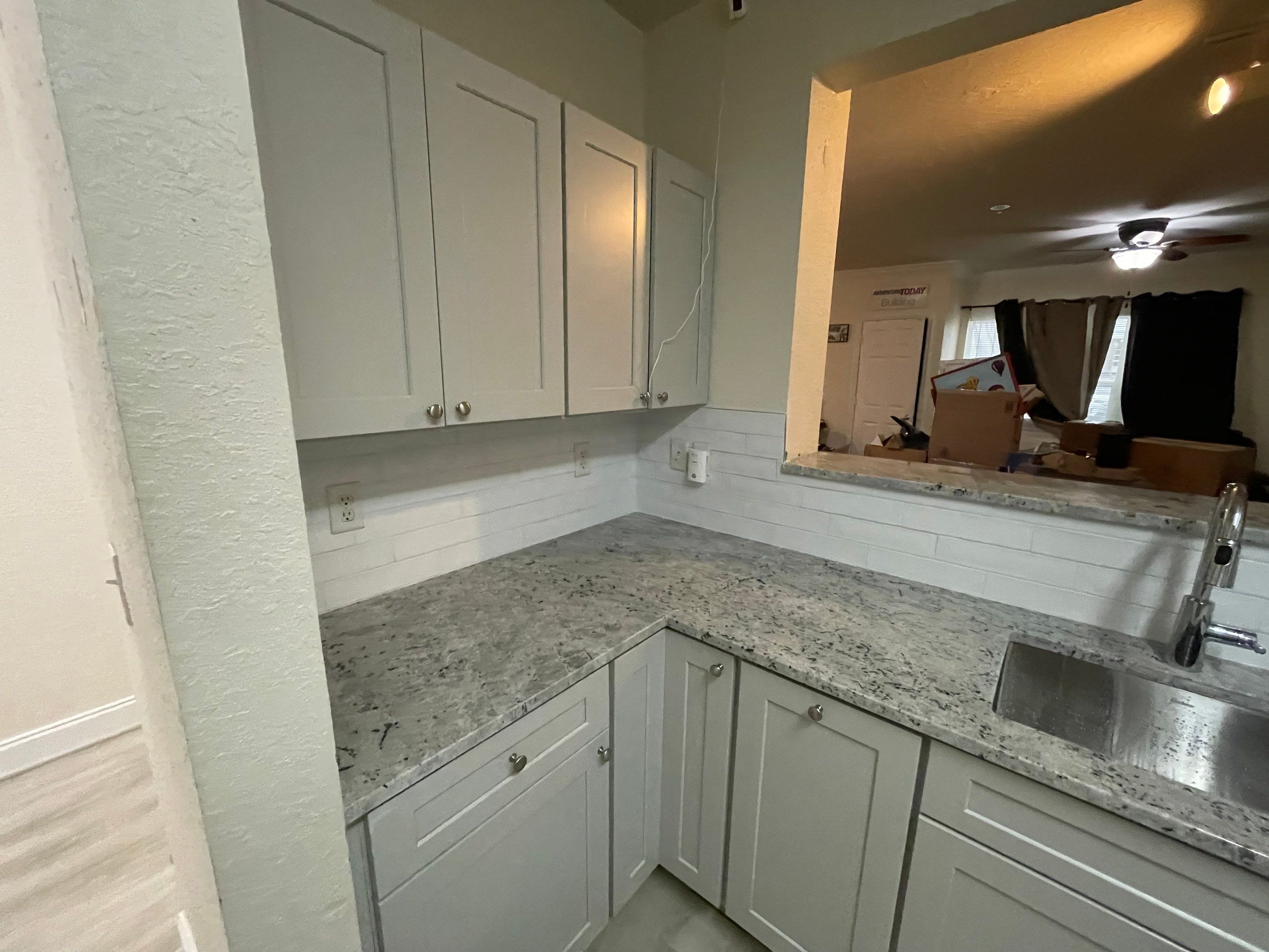 Home Remodel using LVP Flooring and Cabinets by HandyMangum