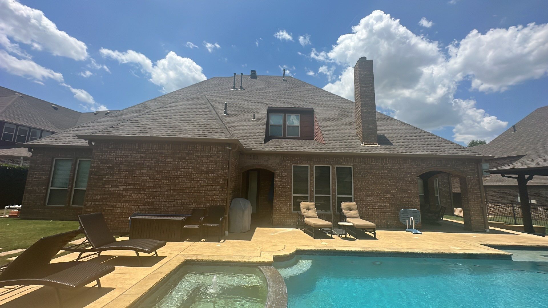 Beautiful Estate Remodel - Roof, Copper Gutters, Exterior Stain, Siding Replacement by First United Roofing & Construction