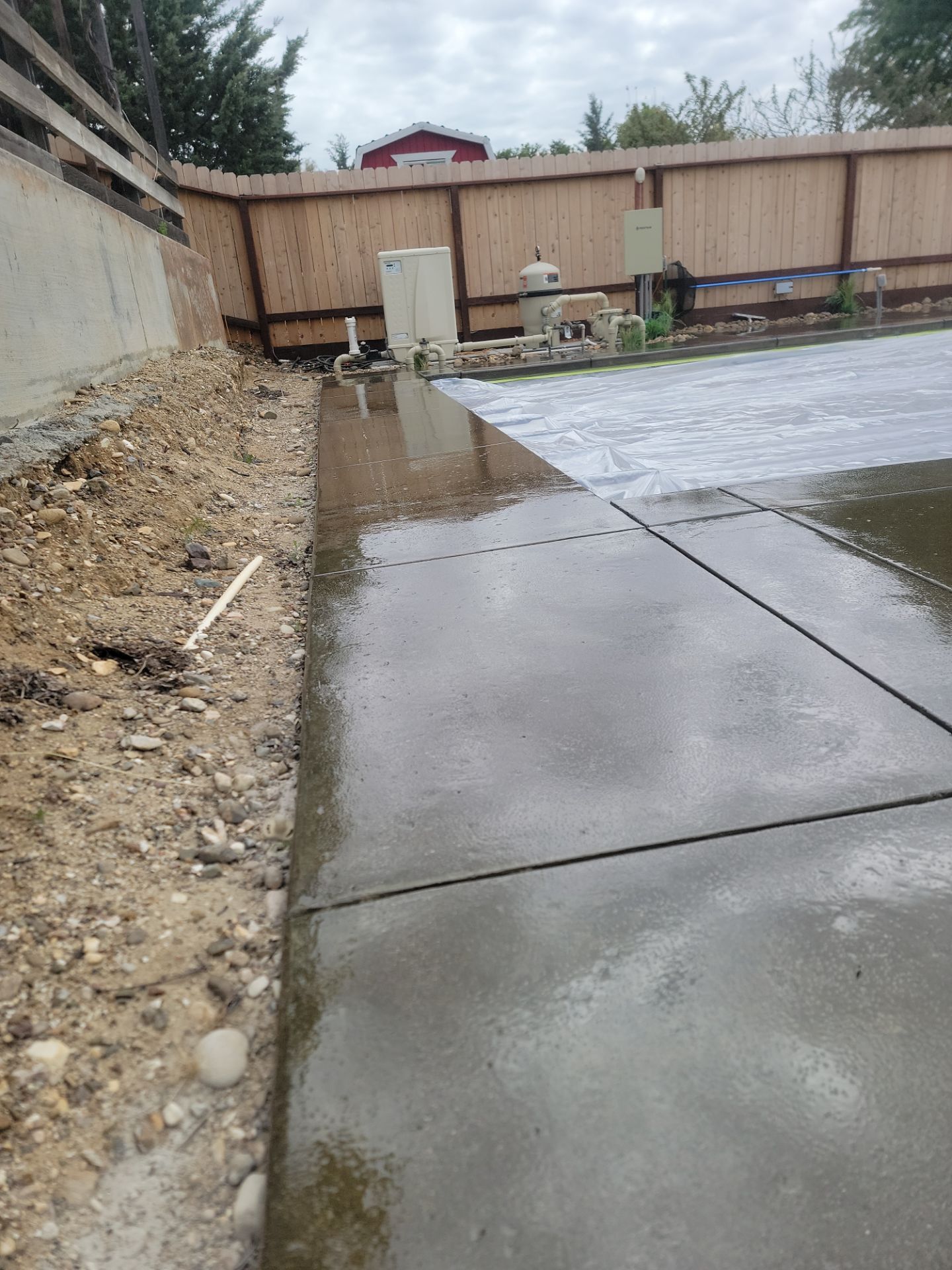 Polyurea Concrete Coating for Templeton Pool Deck and Front Porch by MGP Coatings