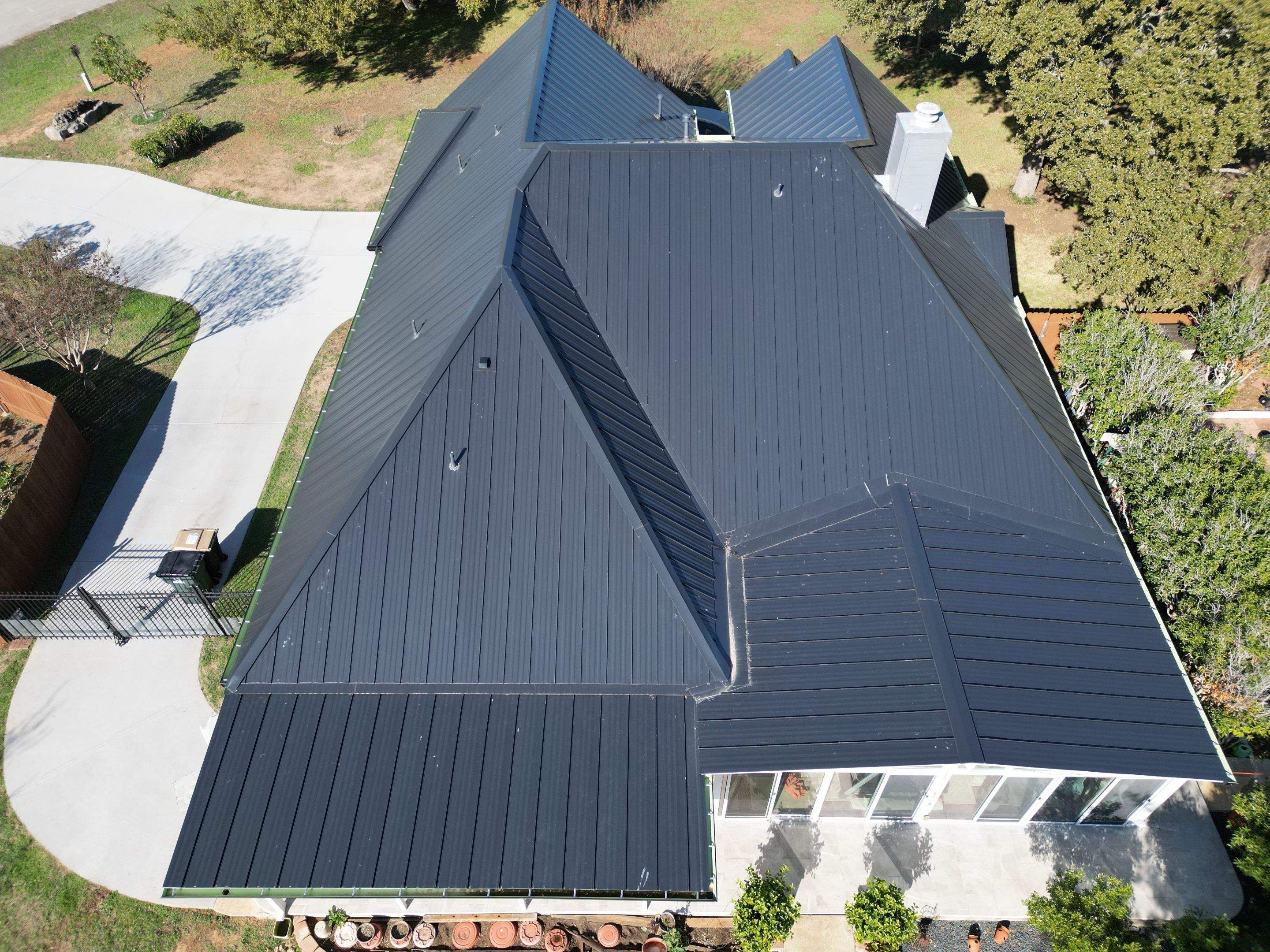 Matte Black - L&A Metals Class 4 UL 2218 Standing Seam Metal by RoofsOnly.com