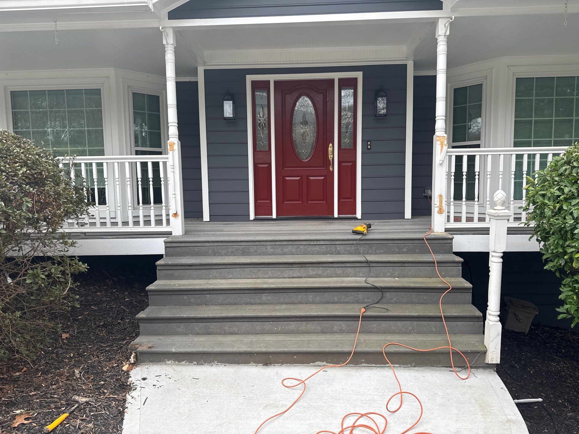 Front porch renovation by Swift Home Renovations
