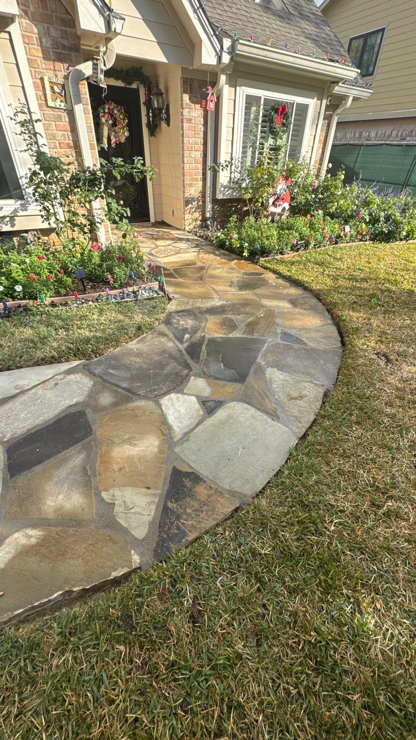 Project Case Review: Flagstone Walkway & Property Access Restoration by Texas Urban Elements