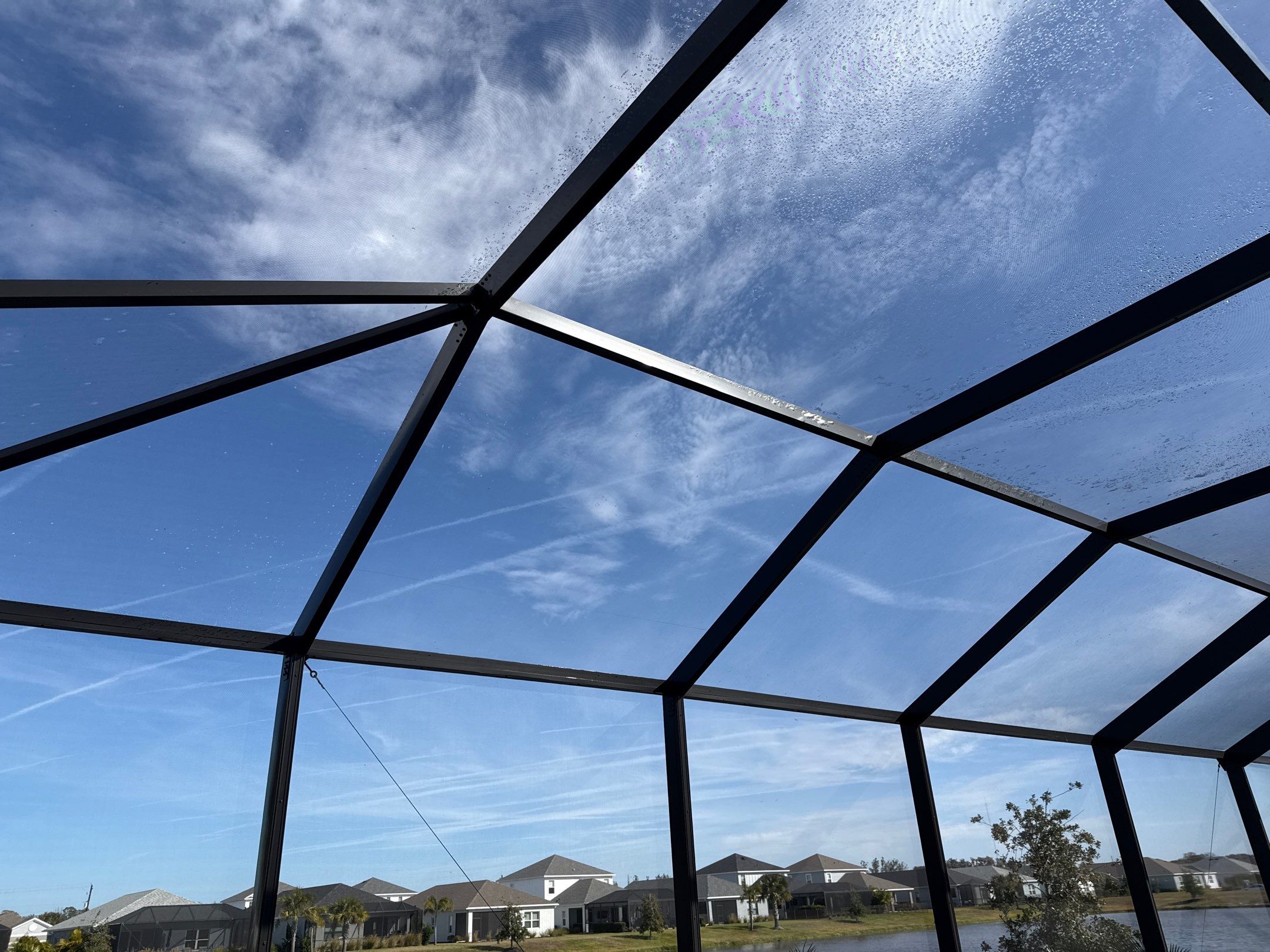 Pool Cage Screen Enclosure Cleaning in Canoe Creek – Parrish, FL by Sunshine AquaWash