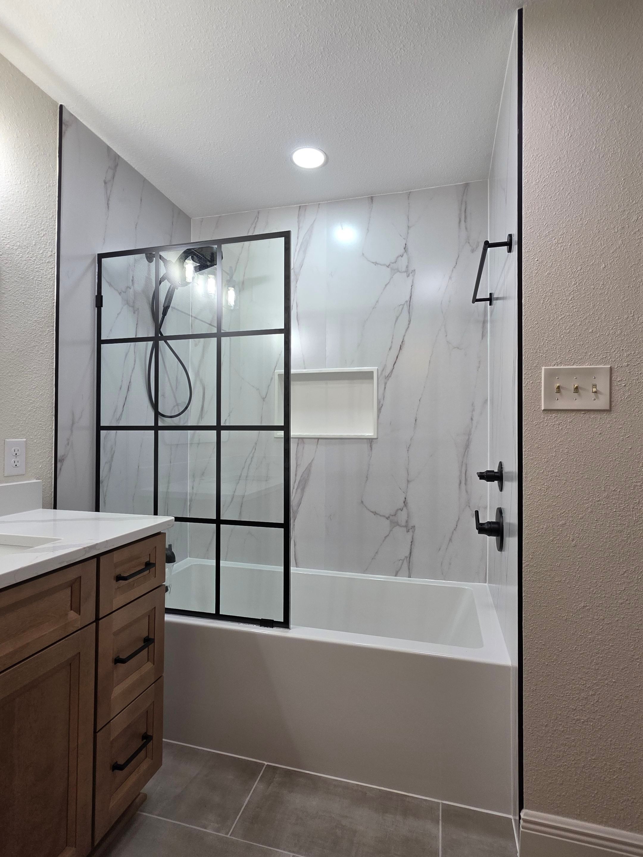 Guest Bathroom Remodel in Bulverde, TX | Tub Upgrade with Modern Finishes by Legacy Bath and Kitchen