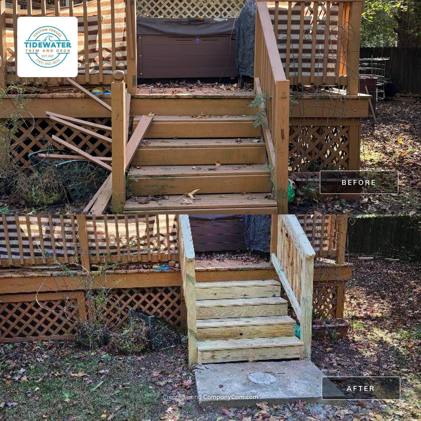 Upgraded Steps, Elevated Living by Tidewater Fence