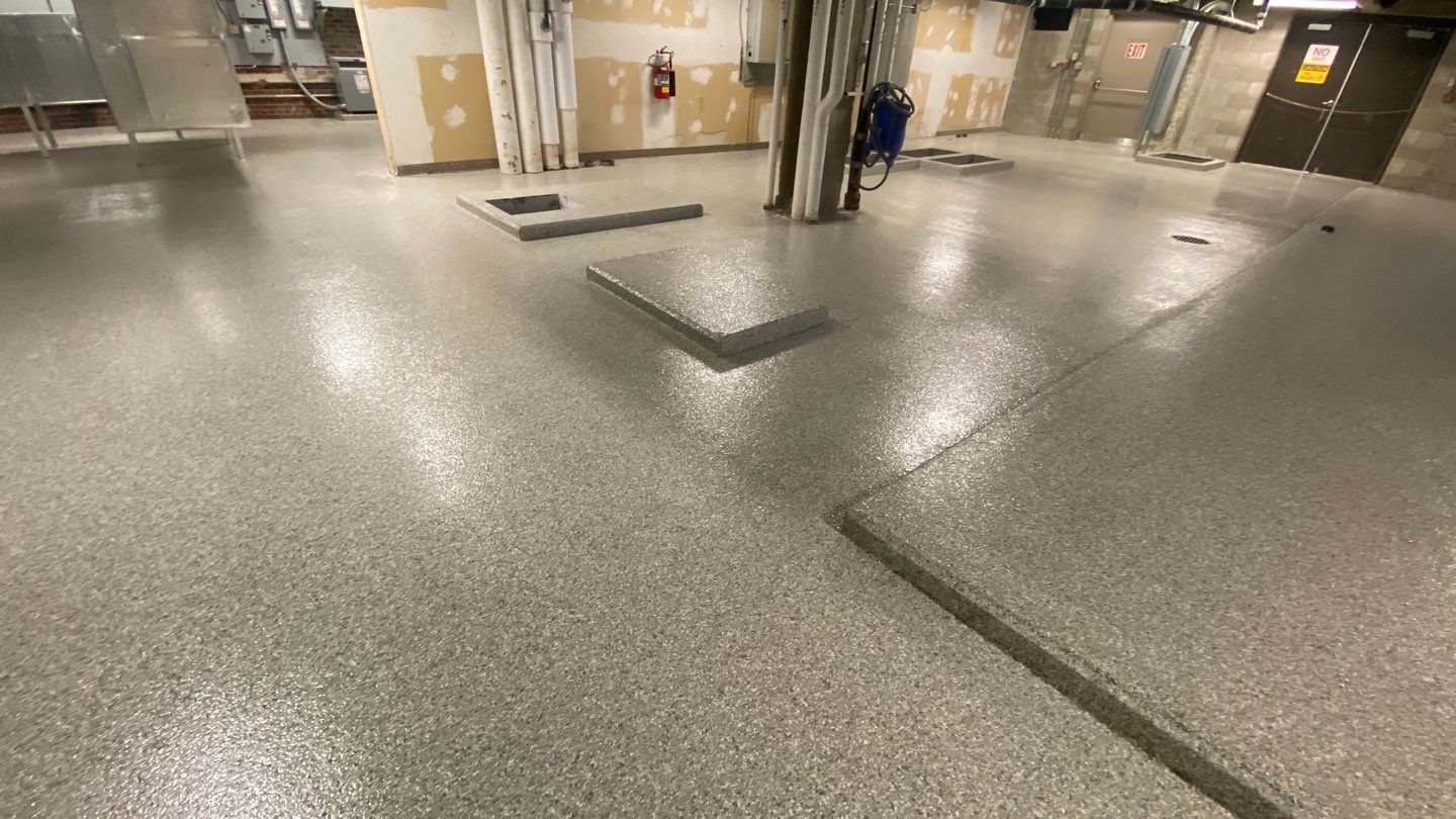 Basement using Mount Everest by Select Painting, Coatings & Garage Cabinets